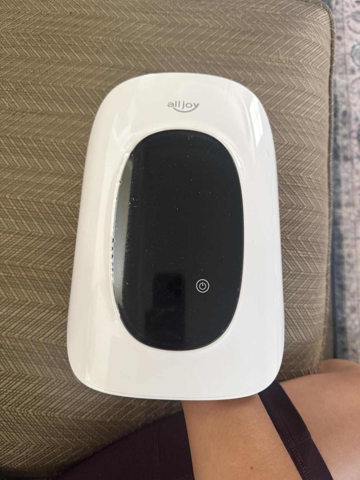 ALLJOY Hand Massager with Heat and Compression, Knuckle Stretching and Hand Massage, 6 Modes 6 Intensities 3 Heat for Arthritis and Carpal Tunnel Relief, Gifts for Women Men(White) customer photo 1