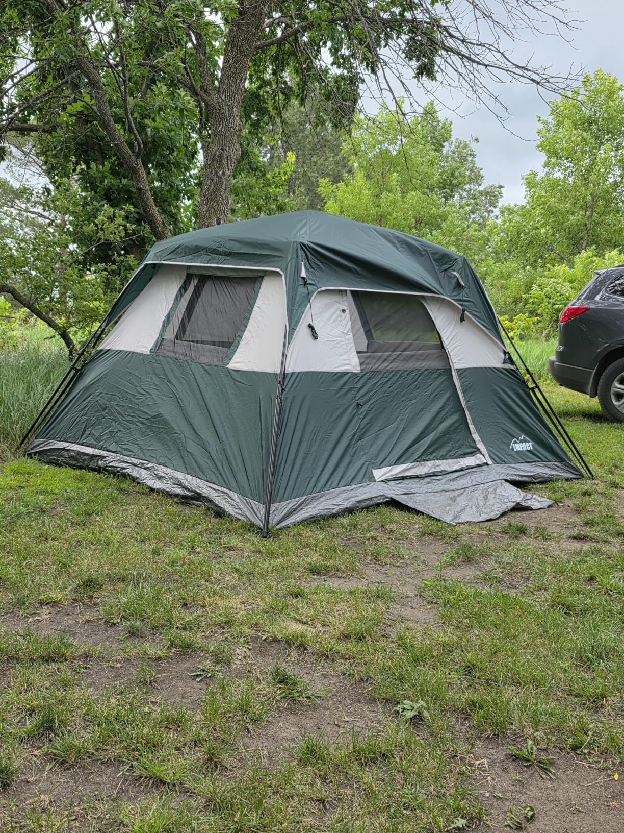 Instant 6 Person Tent for Camping with Rainfly, Under 60s Setup, 10 x 9ft | Fits 2 Queen Air Mattresses, 1200mm Waterproof, 360 Degree Ventilation, PFAS-Free Fabric and Carry Bag for Family, Camping, Hiking customer photo 1