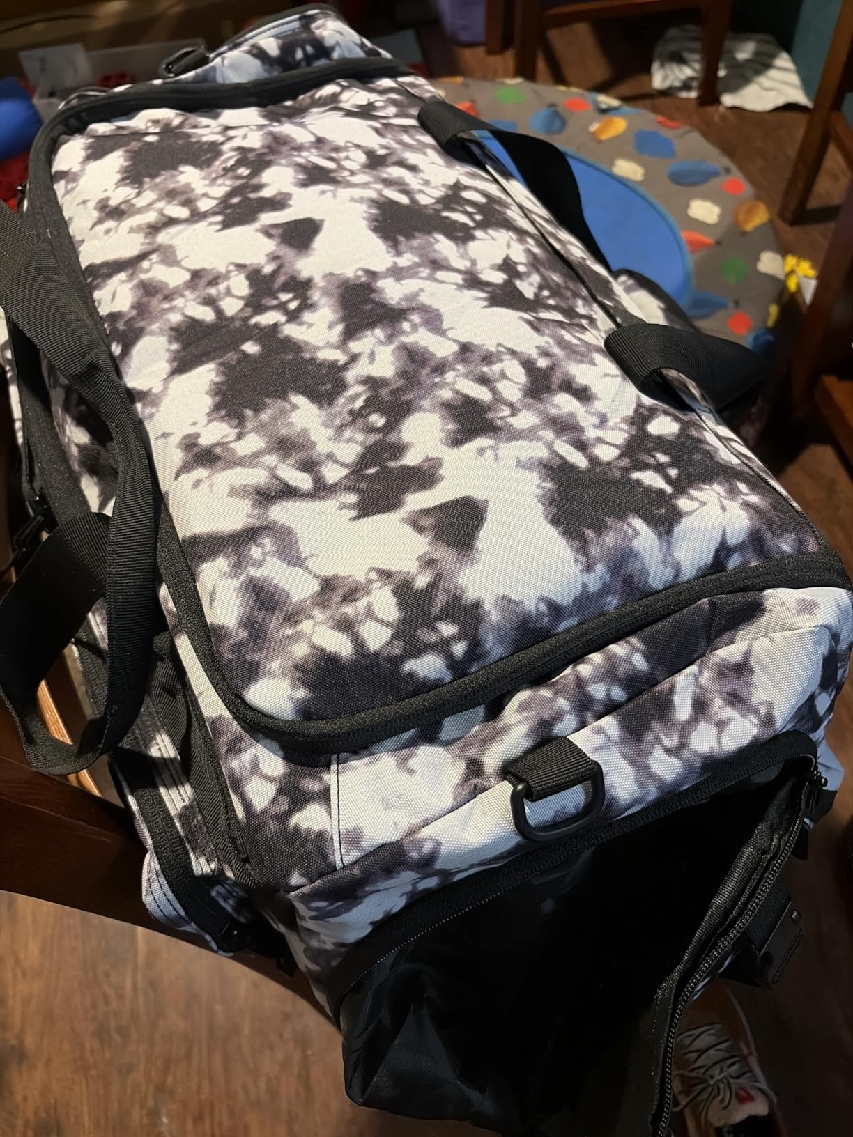 LHI 50L Tactical Duffle Bag for Men, 3-in-1 Gym Duffle and Backpack, Shoe Compartment, Laptop Sleeve and MOLLE, Carry-On Travel Weekender and Overnight Bag - Black customer photo 1
