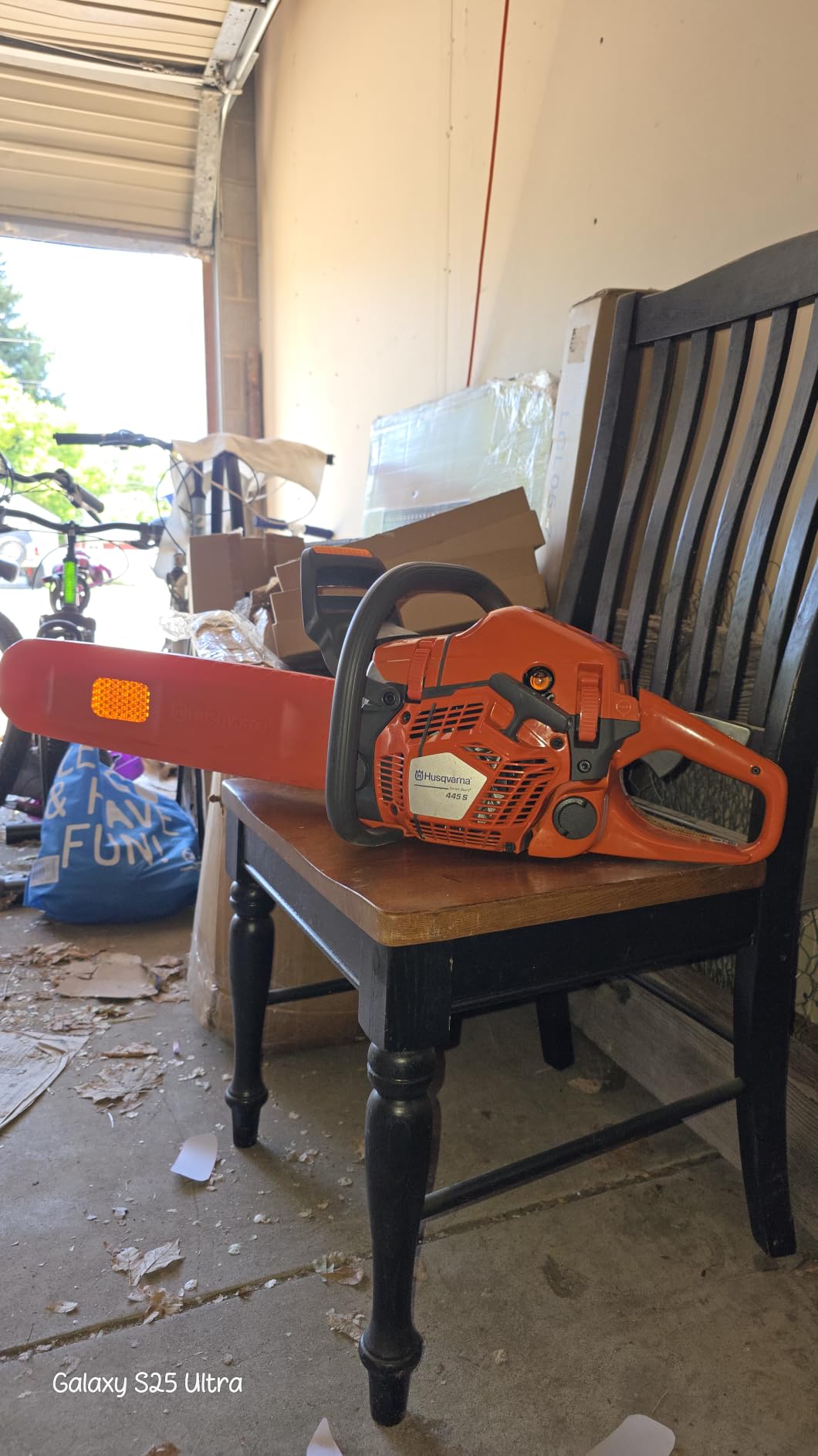 Husqvarna 445S Gas Chainsaw 18 Inch, 50-cc 3-HP, 2-Cycle X-Torq Engine, with Automatic Oiler customer photo 1