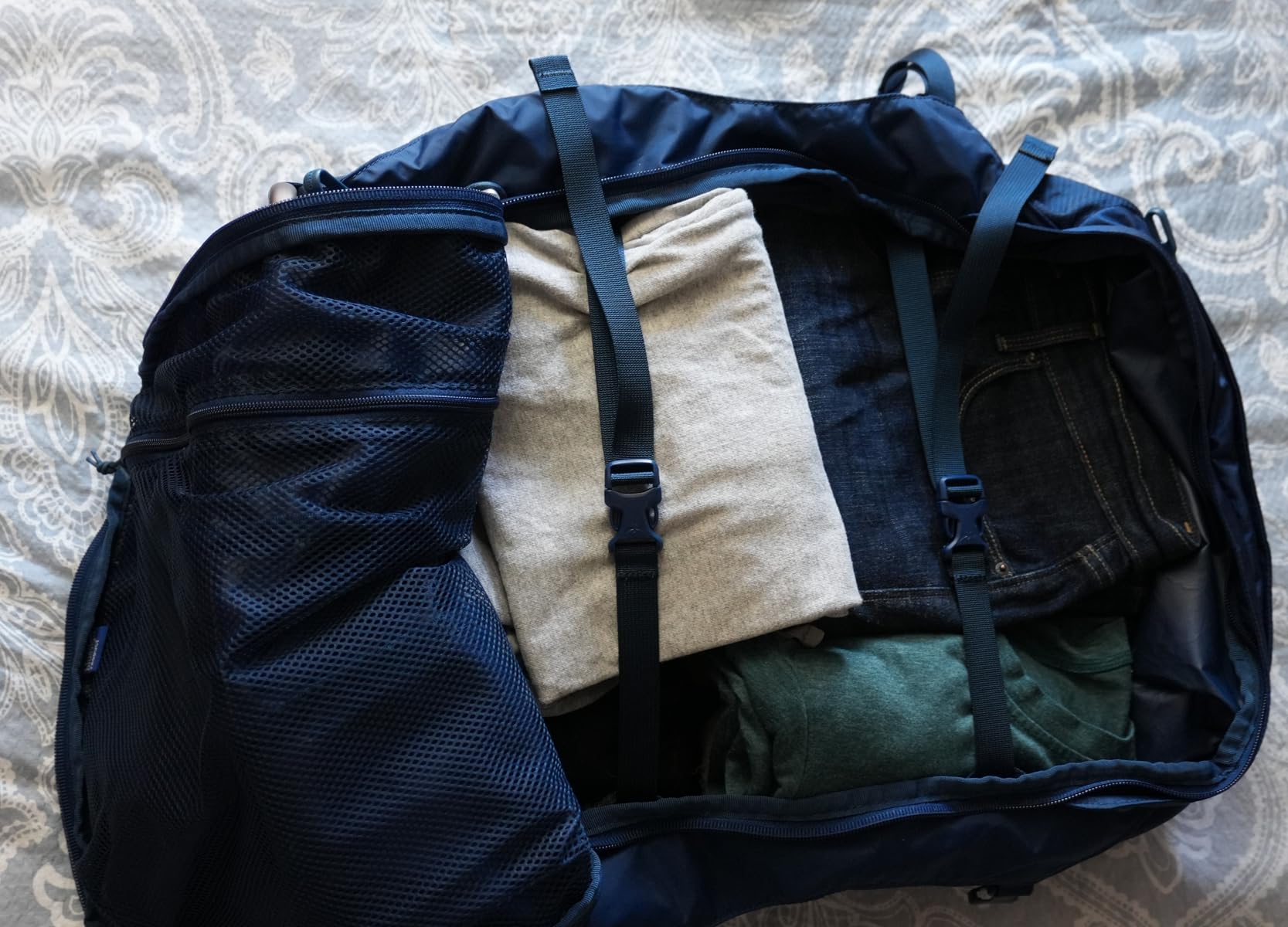 Osprey Farpoint Fairview 36L Wheeled Travel Pack - Carry On Luggage with Wheels - Rolling Backpack Travel Bag, Cascade/Torrent Blue customer photo 1
