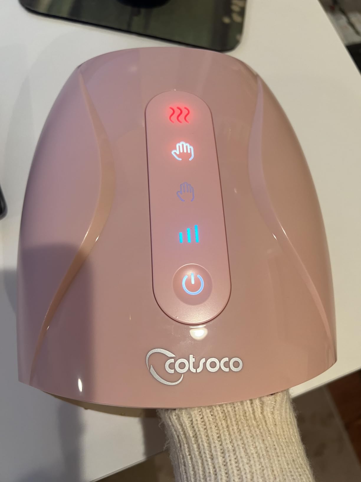 cotsoco Hand Massager, Mothers Day Gifts for Mom Her Cordless Electric Hand Massager for Arthritis and Carpal Tunnel, 6 Levels Therapy Massager with Heat and Compression, Birthday Gifts for Men Women customer photo 1
