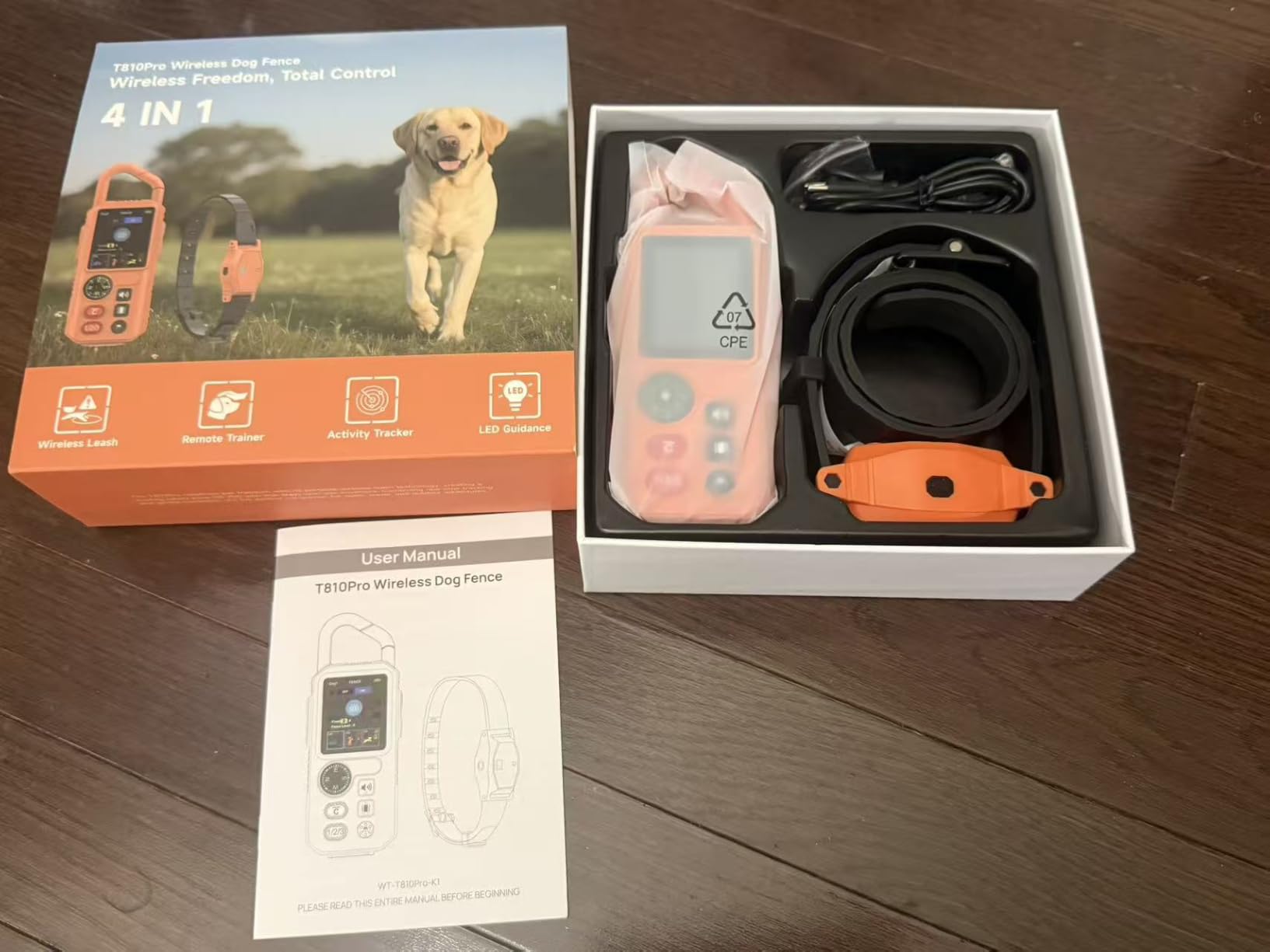 4-in-1 Wireless Dog Fence System for 2 Dogs, 4 Modes Remote Training Collar | Electric Fence for Medium Large Dogs, IPX7 Waterproof, Rechargeable E Fence, Portable Indoor & Outdoor Safe Pet Containment customer photo 2
