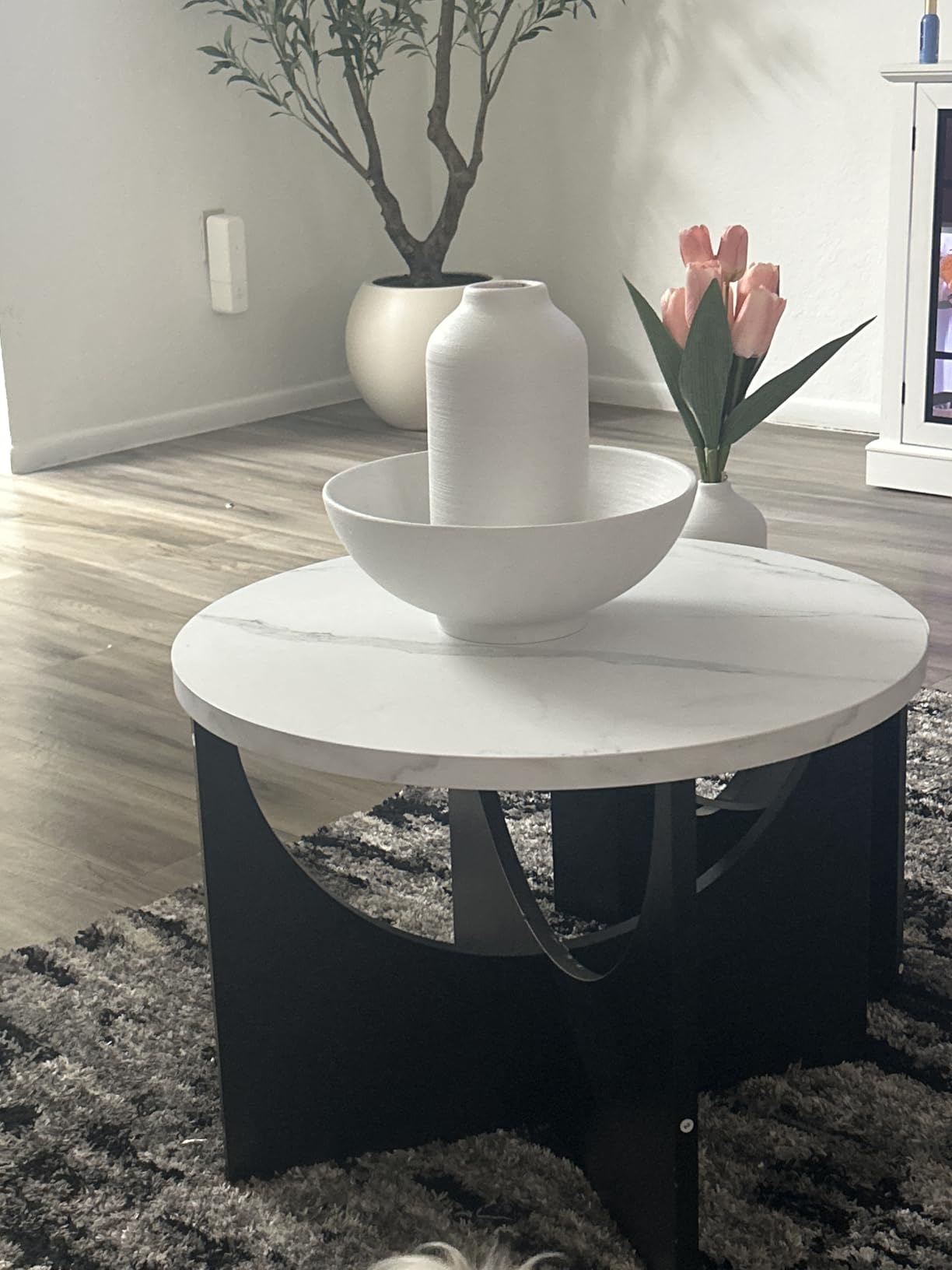 LIKIMIO Nesting Coffee Tables Set of 2, 31.5