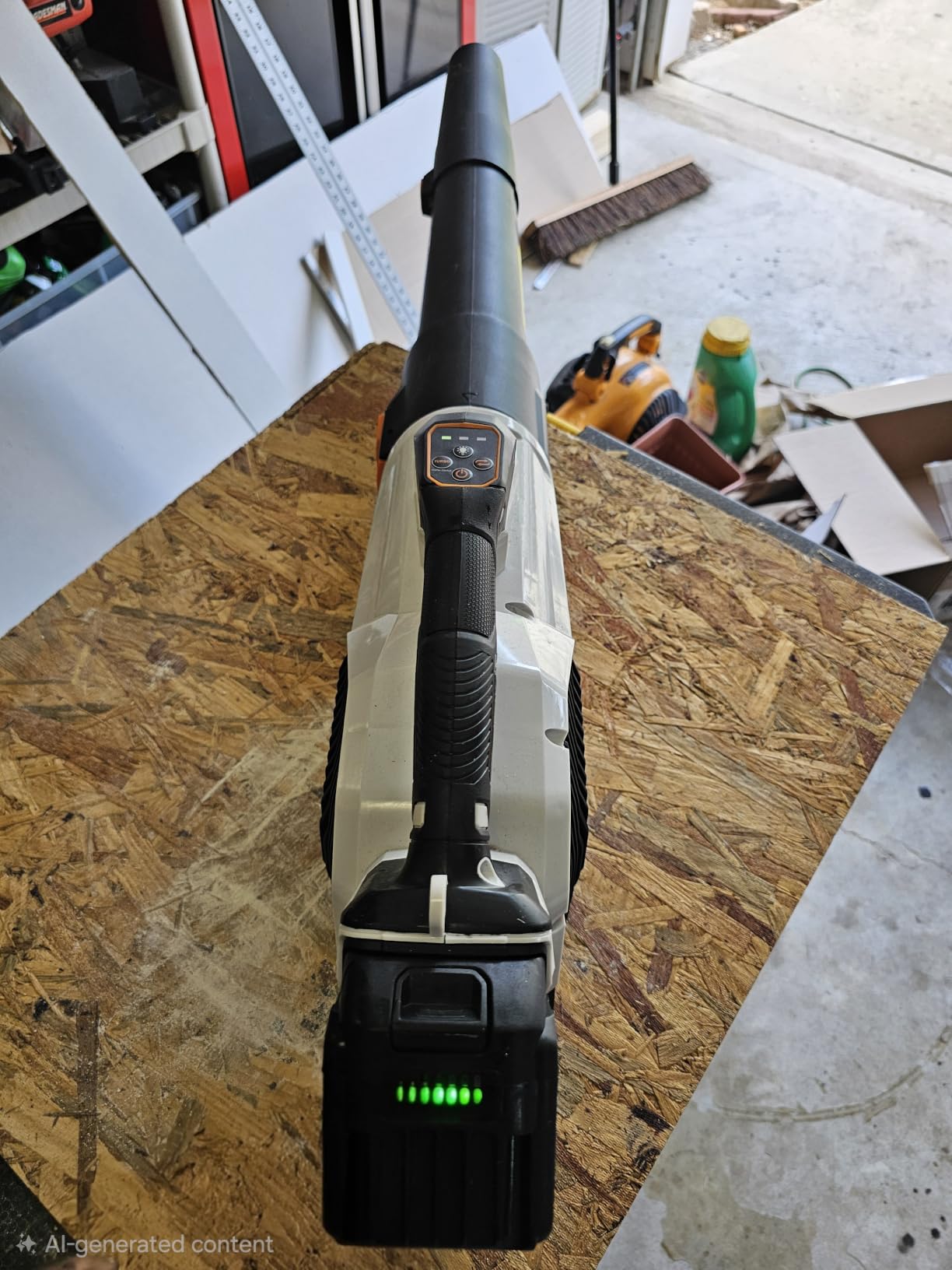 Sihuird Leaf Blower Cordless, 765CFM Electric Leaf Blowers with 2 x 7.8Ah Batteries and Dual Rapid Charger, 3-Speed & Turbo Mode, with LED lighting, 1 x Shoulder Strap, Blowers for Lawn Care - SL9501 customer photo 1