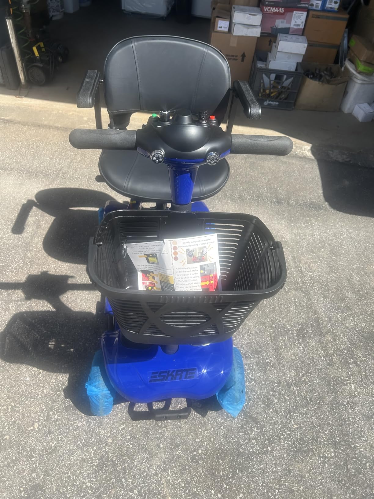 4 Wheel Mobility Scooter for Seniors, Foldable, 15 Miles, 4.5 MPH, 330 LBS Capacity, Lightweight Folding Design, Detachable Battery, LED Headlight and Basket for Travel and Outdoor customer photo 1