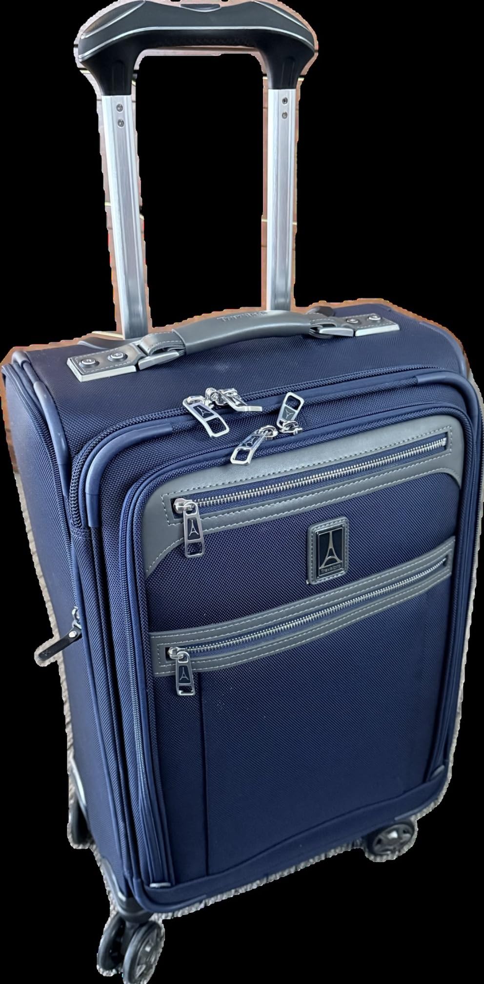 Travelpro Platinum Elite Softside Expandable Luggage, 8 Wheel Spinner Suitcase, TSA Lock, Dark Blue, 2-Piece Set (21/25) customer photo 1