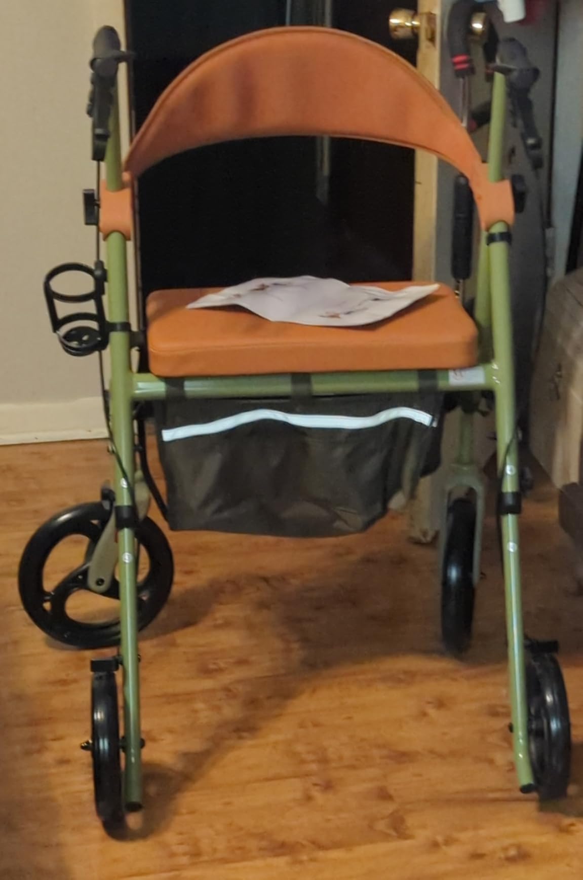 HOMENURSE WonderLUX Walkers for Seniors Adults, Rollator Walker with Seat Backrest, 10