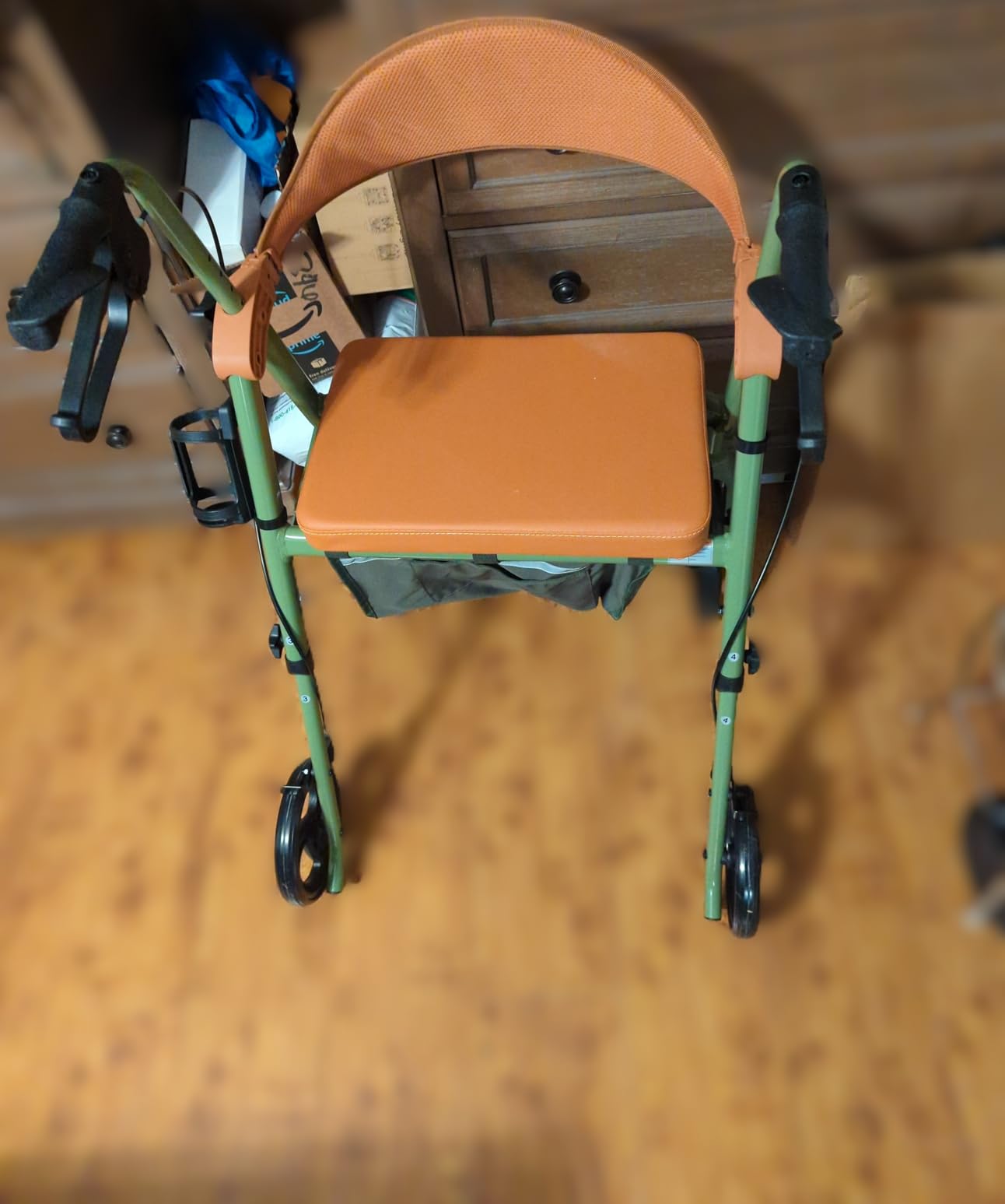 HOMENURSE WonderLUX Walkers for Seniors Adults, Rollator Walker with Seat Backrest, 10