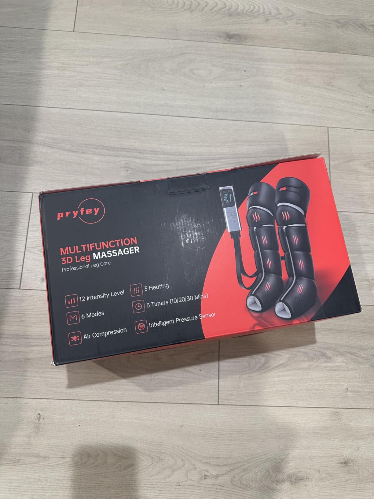 Leg Compression Massager for Circulation and Pain Relief, Compression Boots with Heated Knee, 6 Modes 12 Intensities 3 Timers, Foot Calf Thigh Recovery Machine, Gifts for Man Woman, Black customer photo 1