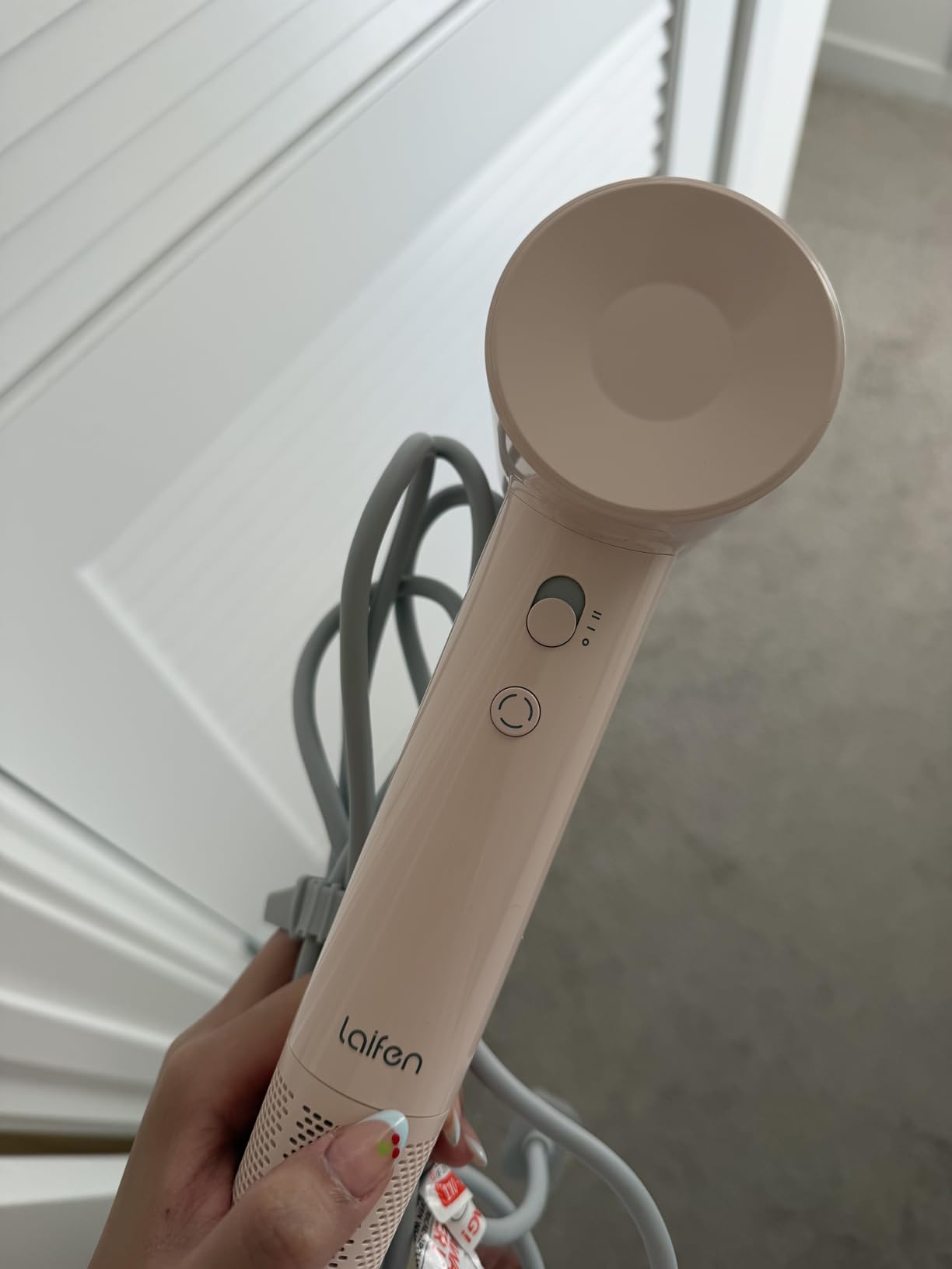 Laifen Air Hair Dryer, 15x High-Speed Drying with 110,000 RPM Powerful Motor, Blow Dryer, Smart Temperature Control, Hair Accessories, Mini Travel & Ionic Hairdryer for Women, Milktea customer photo 1