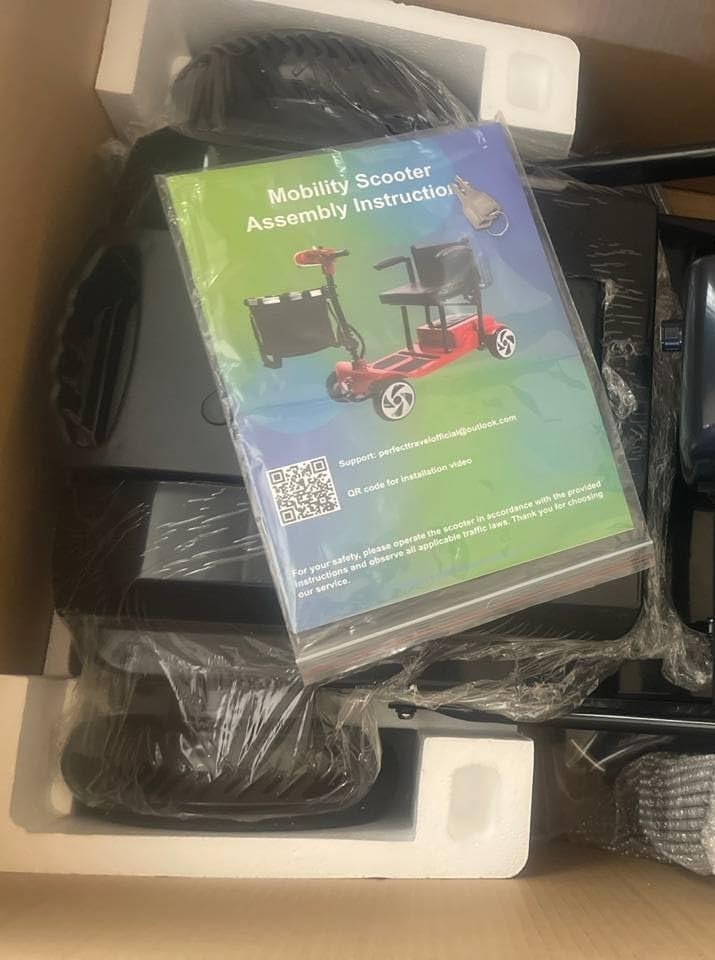 20 Miles Range Lightweight Mobility Scooter for Adults and Seniors, Airport Approved 49lb Foldable Portable Motorized Scooters for Travel, 300lb Capacity Powered Electric Wheelchair, Silver customer photo 2