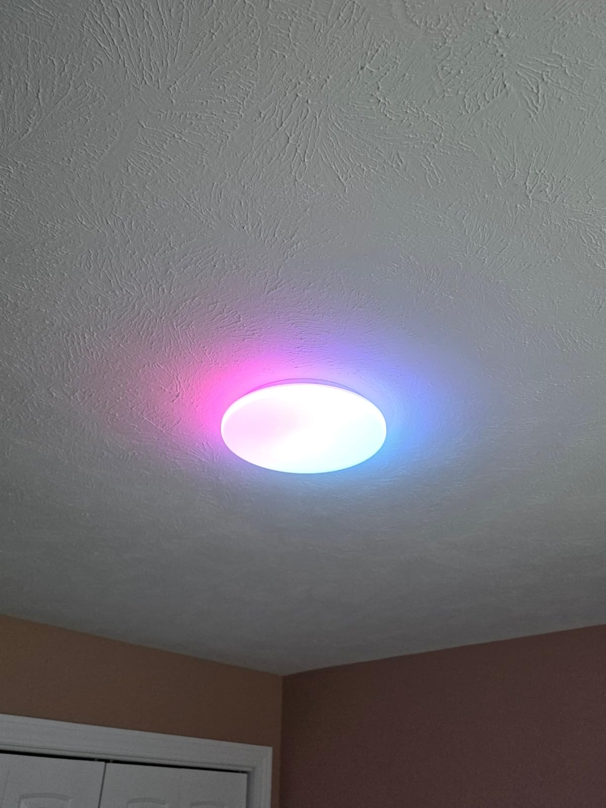 SwitchBot RGBICWW Ceiling Light 12 Inch, Matter Certified LED Flush Mount Light Fixture, 2000LM, No Hub Required, 2700K-6500K Dimmable, Works with Apple Home and Alexa, CRI 90+, for Bedroom Kitchen customer photo 1