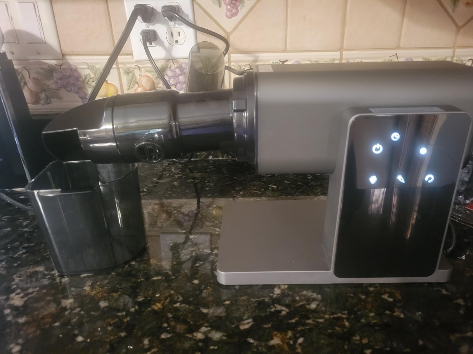 Juicer Machines with LED Smart Touch Screen, 2 Modes Slow Masticating Juicers for Kale & Celery, BPA-Free Cold Press Juicer with Reverse Function, Aluminum Alloy customer photo 1
