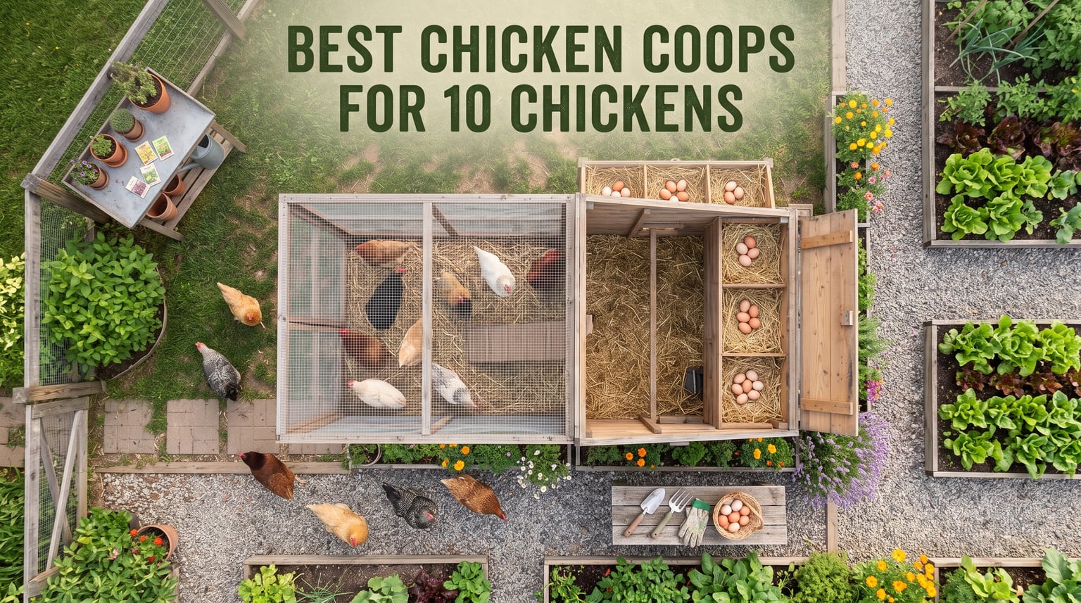 best chicken coops for 10 chickens