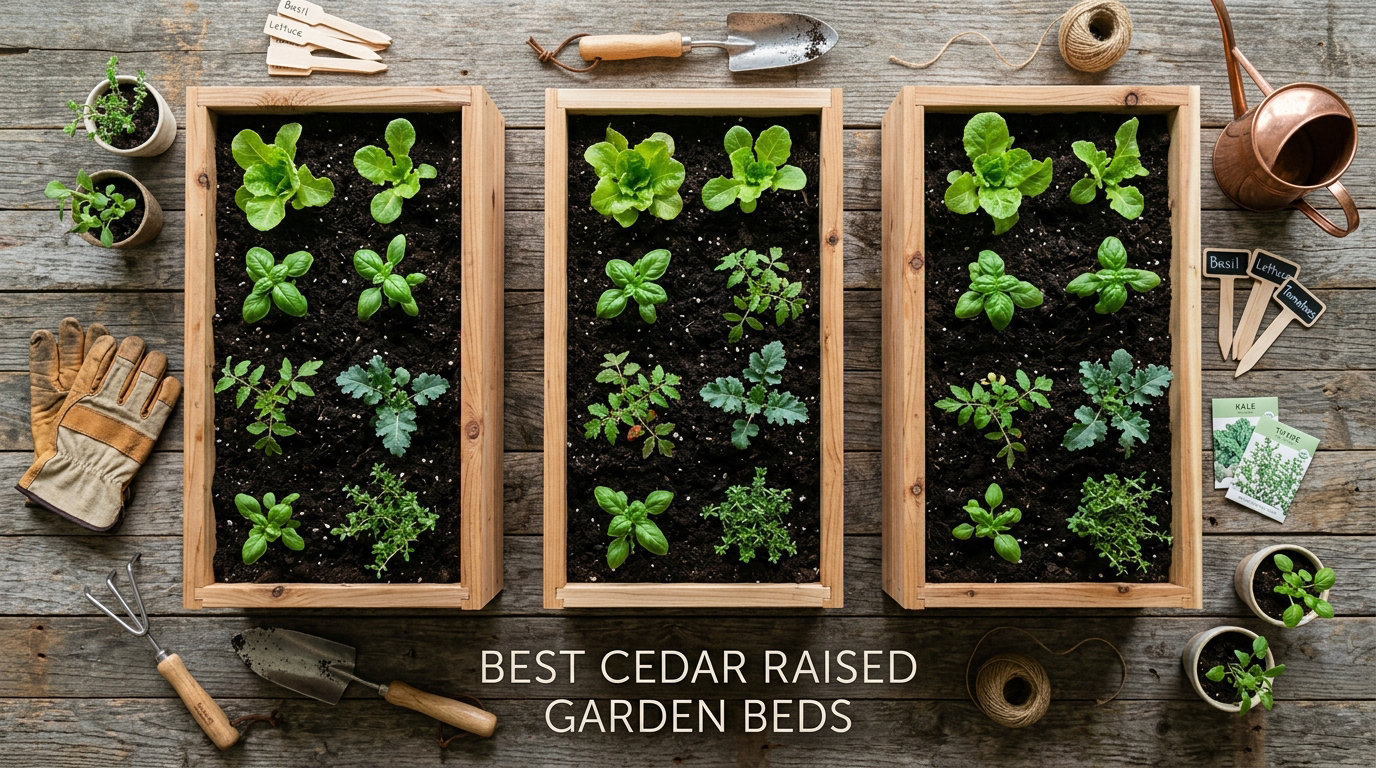 best cedar raised garden beds