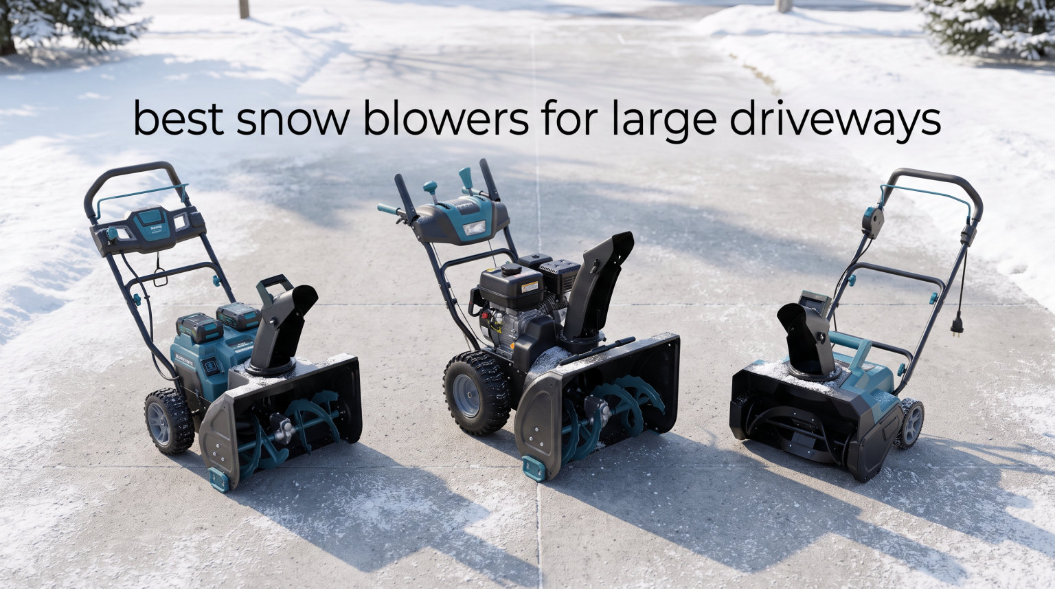 best snow blowers for large driveways