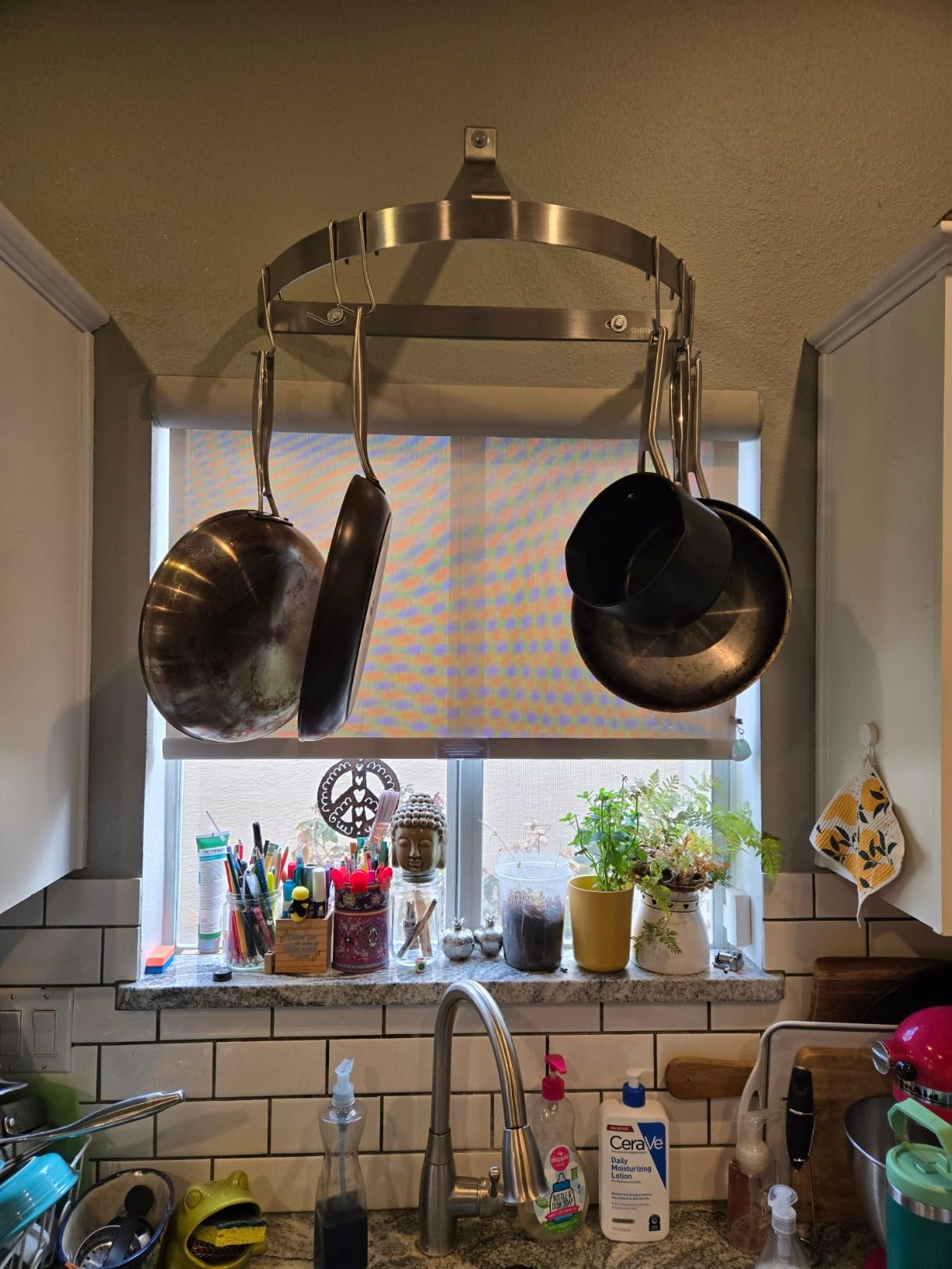 Cuisinart Chef's Classic Half-Circle Wall-Mount Pot Rack, Brushed Stainless customer photo 2