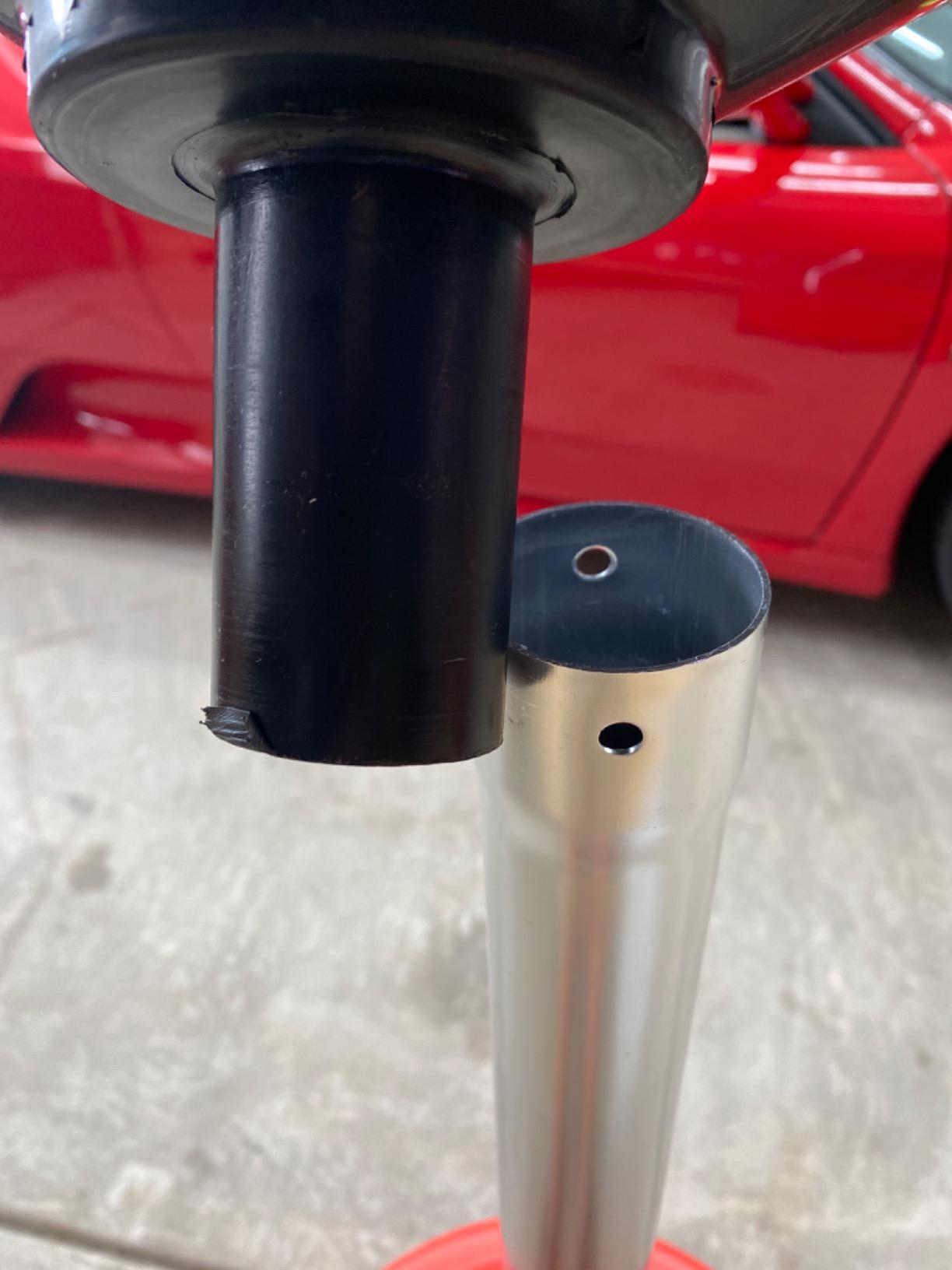 JohnDow Industries JDI-8DCP 8 Gallon Poly Portable Economy Oil Lift Drain, JDI-8DCP for Changing Oil, Adjustable Height 48 in. to 67 in, with Wheels for Easy maneuverability Around The Shop. customer photo 2