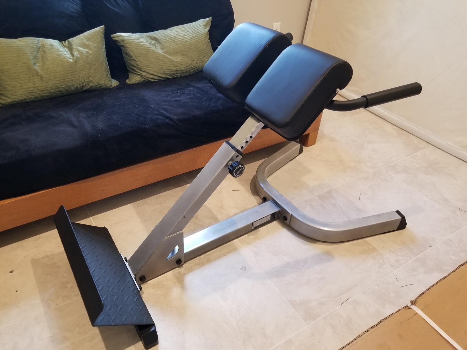 Body-Solid (GHYP345B) 45 Degree Hyperextension Bench - Adjustable Back & Abdominal Exercise Machine with Thick Support Pads for Home and Commercial Gym, Black customer photo 1