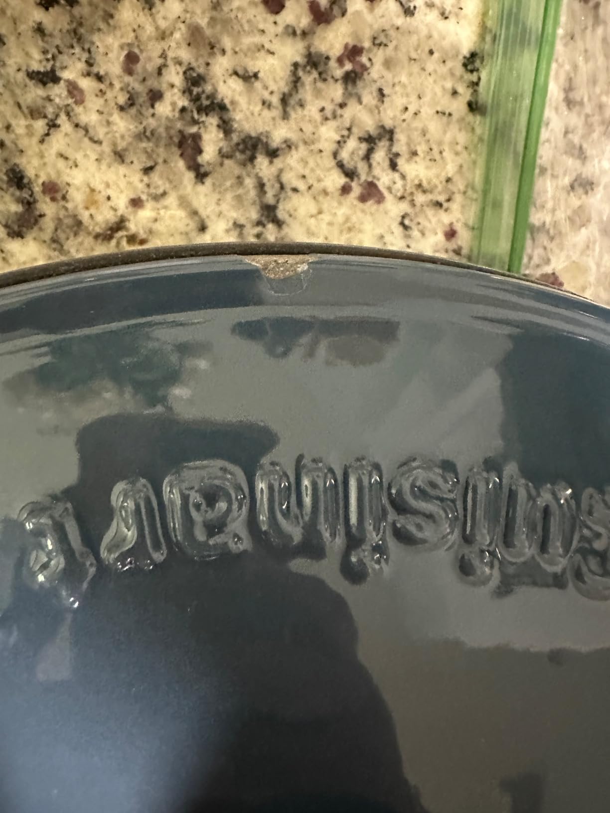 Cuisinart Chef's Classic Enameled Cast Iron Oval Covered Casserole (Provencial Blue, 5.5-Quart) customer photo 2