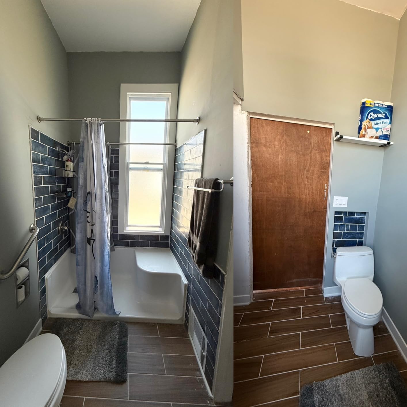 Moen Home Care Bathroom Safety 18 Inch Stainless Steel Handicap Grab Bar for Bathtub and Shower, Elderly Assistance Product with Concealed Screws, Polished Brass, R8918 customer photo 2