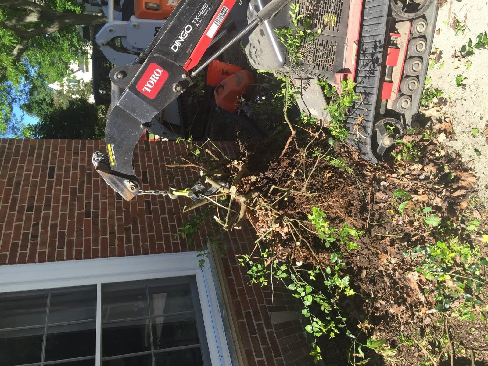 Brush Grubber Heavy Duty Steel 360 Degree Tree Stump Remover Tractor and ATV Attachment for Brush Trees and Small Trees, Green customer photo 1