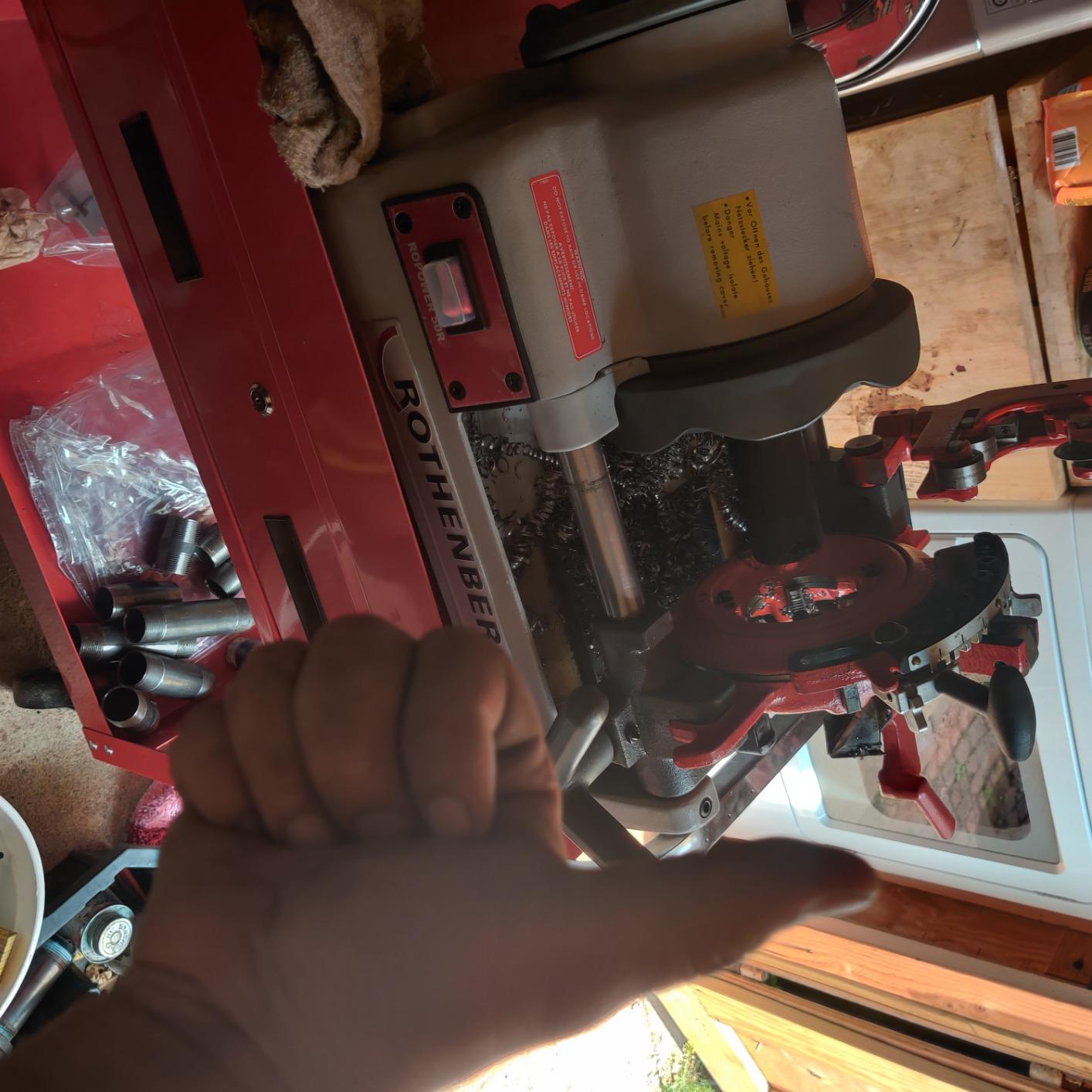 ROPOWER 50R | 1 Speed Motor, Threads 1/2-2 in Pipe, Portable Design, Electric Powered, for Plumbing and Pipe Installation customer photo 1