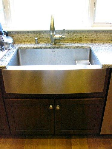 KRAUS Standart Pro 33-Inch Apron Front Farmhouse 16-Gauge 60/40 Double Bowl Stainless Steel Kitchen Sink, KHF203-33 customer photo 1