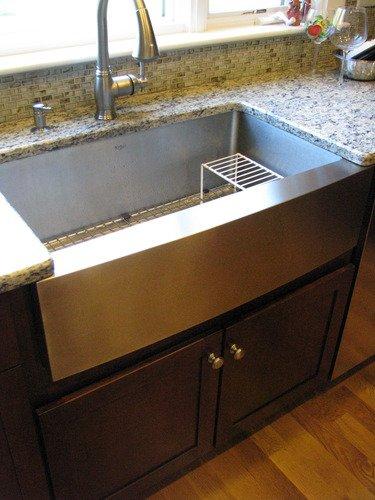 KRAUS Standart Pro 33-Inch Apron Front Farmhouse 16-Gauge 60/40 Double Bowl Stainless Steel Kitchen Sink, KHF203-33 customer photo 2