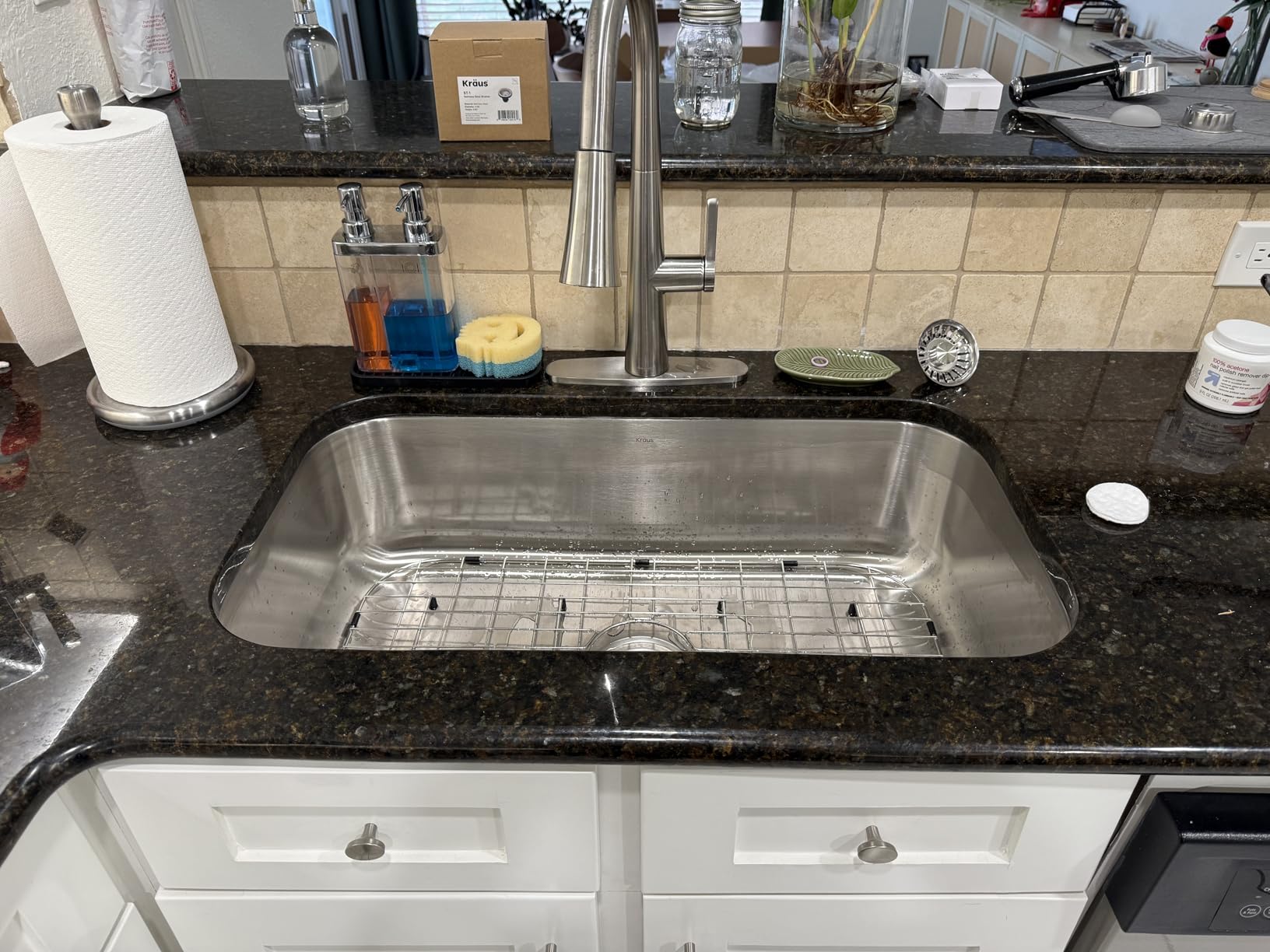 Kraus 19 3/4 Inch Stainless Steel Kitchen Sink, Durable 18 Gauge Single Bowl Kitchen Sinks Undermount, KBU11 customer photo 1