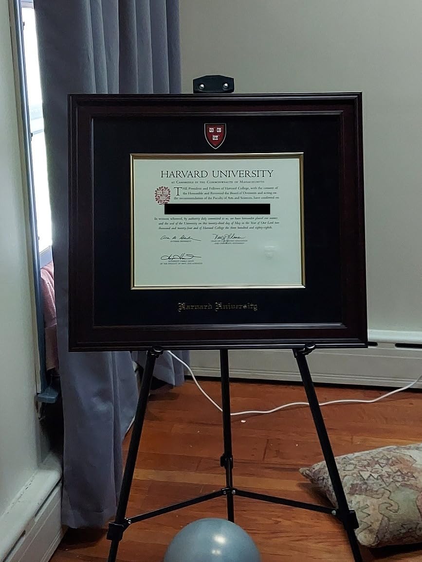 Lightweight Aluminum Telescoping Display Easel, 70 Inches, Black customer photo 1