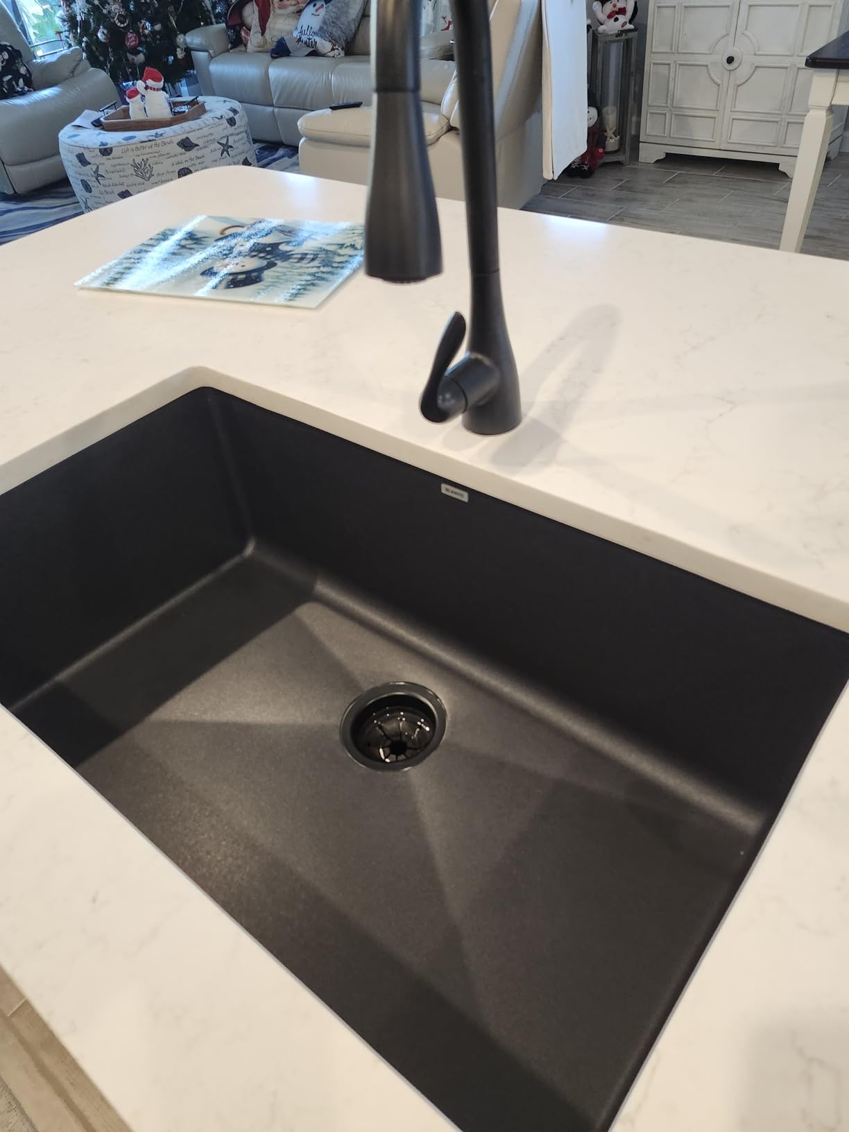 BLANCO 441297 PRECIS SILGRANIT Super Single Undermount Kitchen Sink, 32