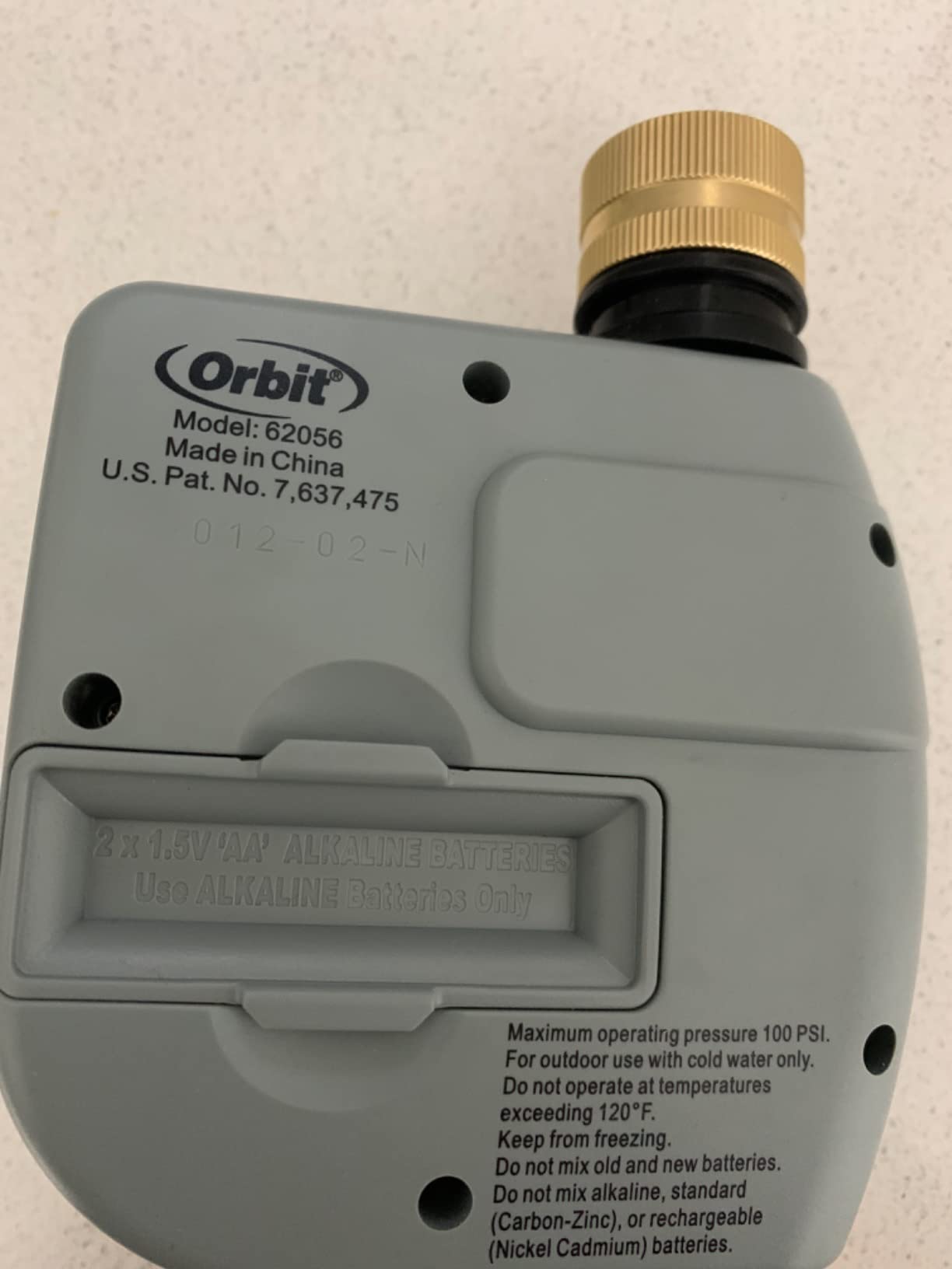 Orbit One Outlet Single-Dial Hose Faucet Timer - Easy Programmable - For Garden Watering System - LCD Hose Timer with Adjustable Watering Schedule - 62056 customer photo 1