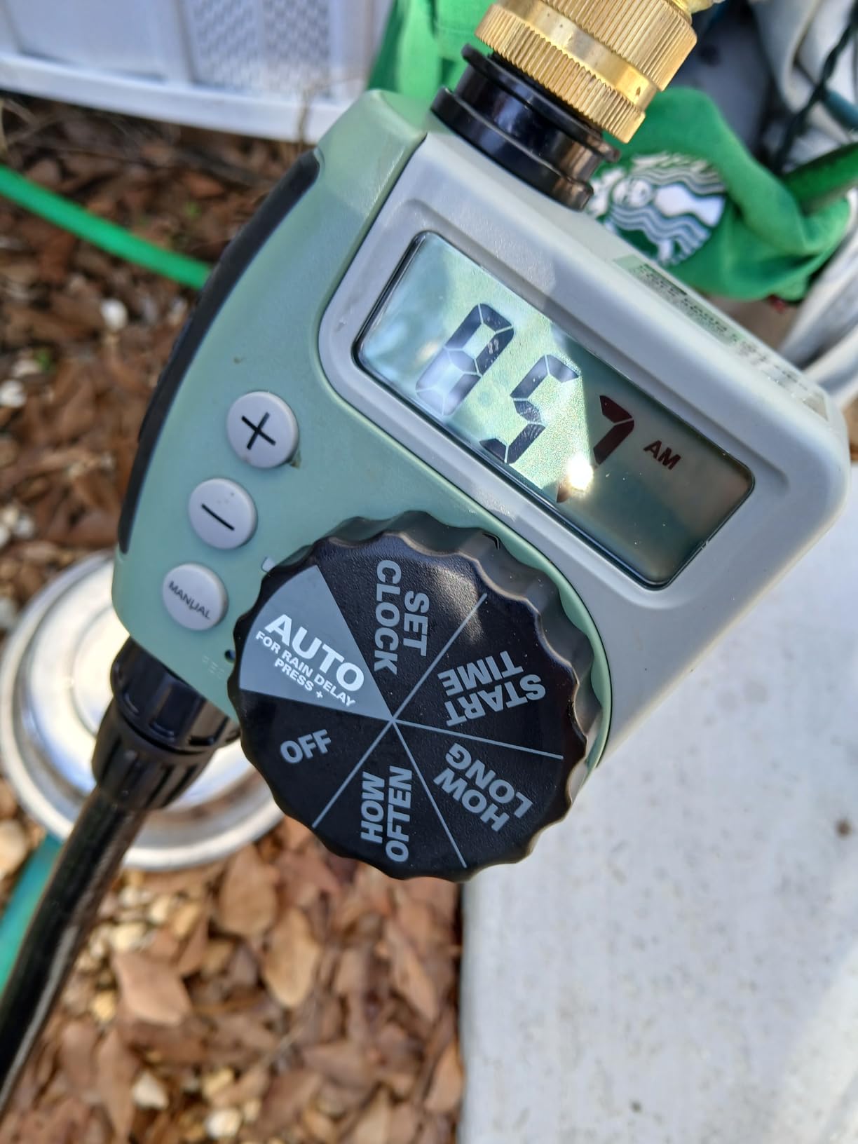 Orbit One Outlet Single-Dial Hose Faucet Timer - Easy Programmable - For Garden Watering System - LCD Hose Timer with Adjustable Watering Schedule - 62056 customer photo 2