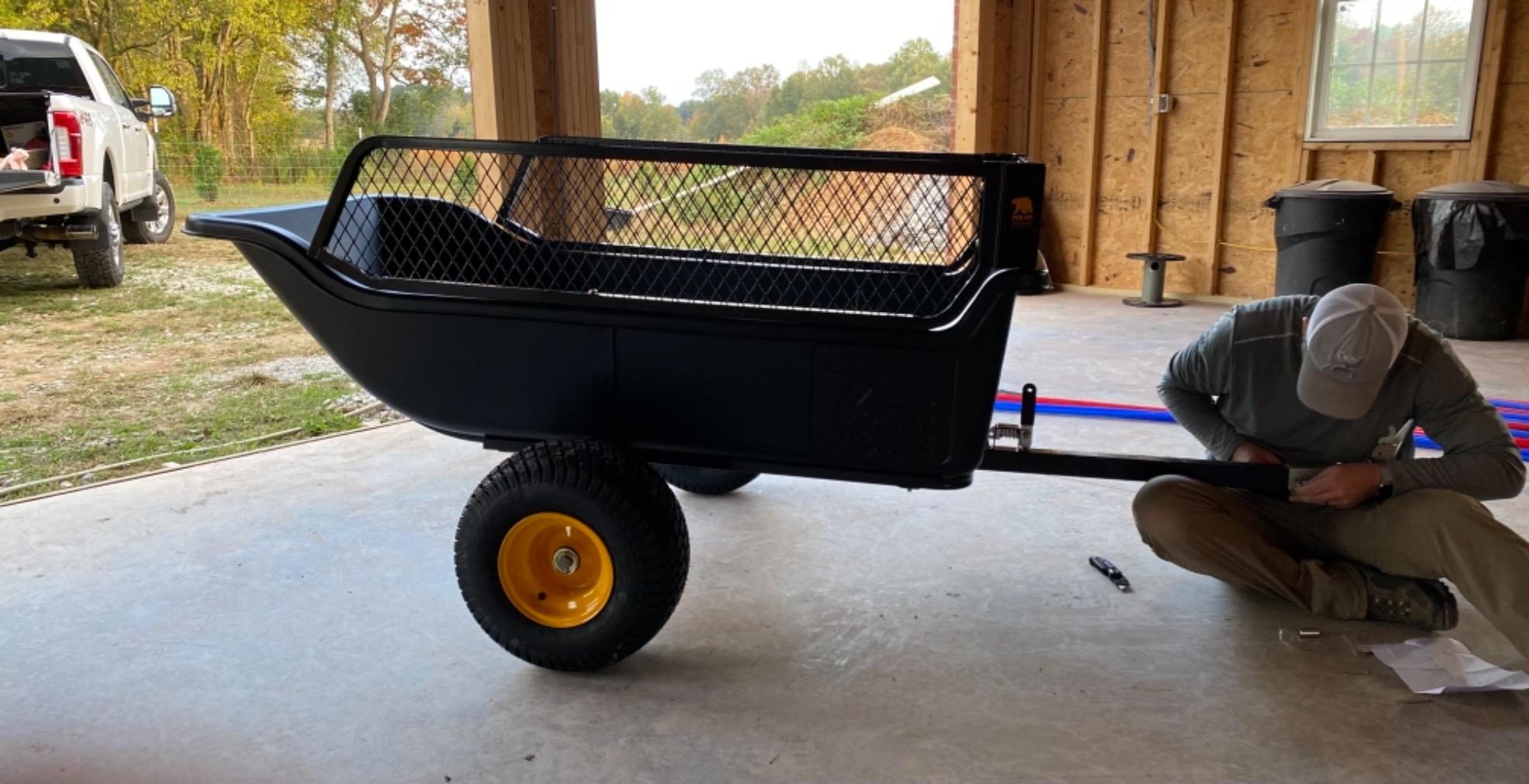 Polar HD 1500 Utility Trailer | 1500 lb Capacity - Heavy-Duty Poly Hauler | Heavy-Duty Utility Trailer Hauls Up To 1,500 Lb With Rustproof Poly Tub, Steel Frame, Wide-Track Wheels, And Sealed Bearings customer photo 2