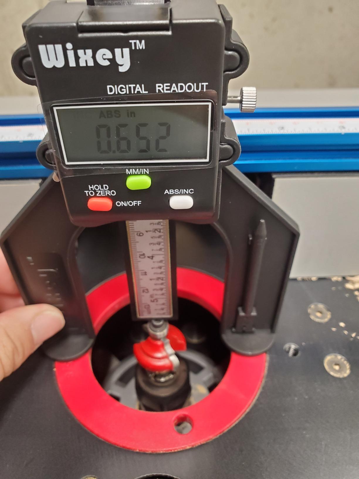 Wixey Mini Digital Height Gauge for Router Table & Table Saw Measuring Tool customer photo 1