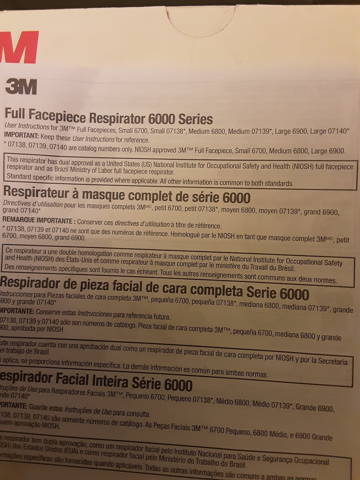 3M Full Facepiece Reusable Respirator 6800, NIOSH, Medium | Large Lens, ANSI High Impact Eye Protection, Silicone Face Seal customer photo 2