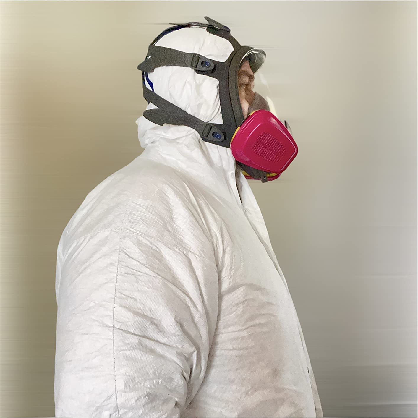 3M Ultimate FX Full Facepiece Reusable Respirator FF-402, NIOSH, ANSI, Med | Six-Strap Harness, Cool Flow Valve, Passive Speaking Diaphragm customer photo 2