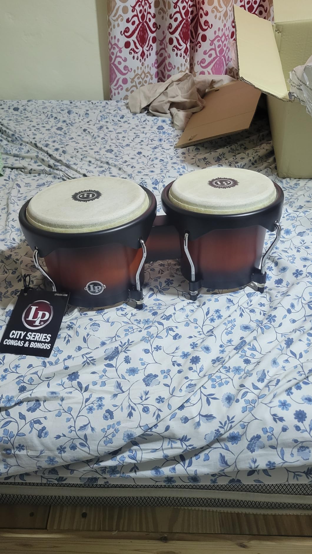 Latin Percussion LP601NY-VSB LP City Wood Bongos - Vintage Sunburst customer photo 2