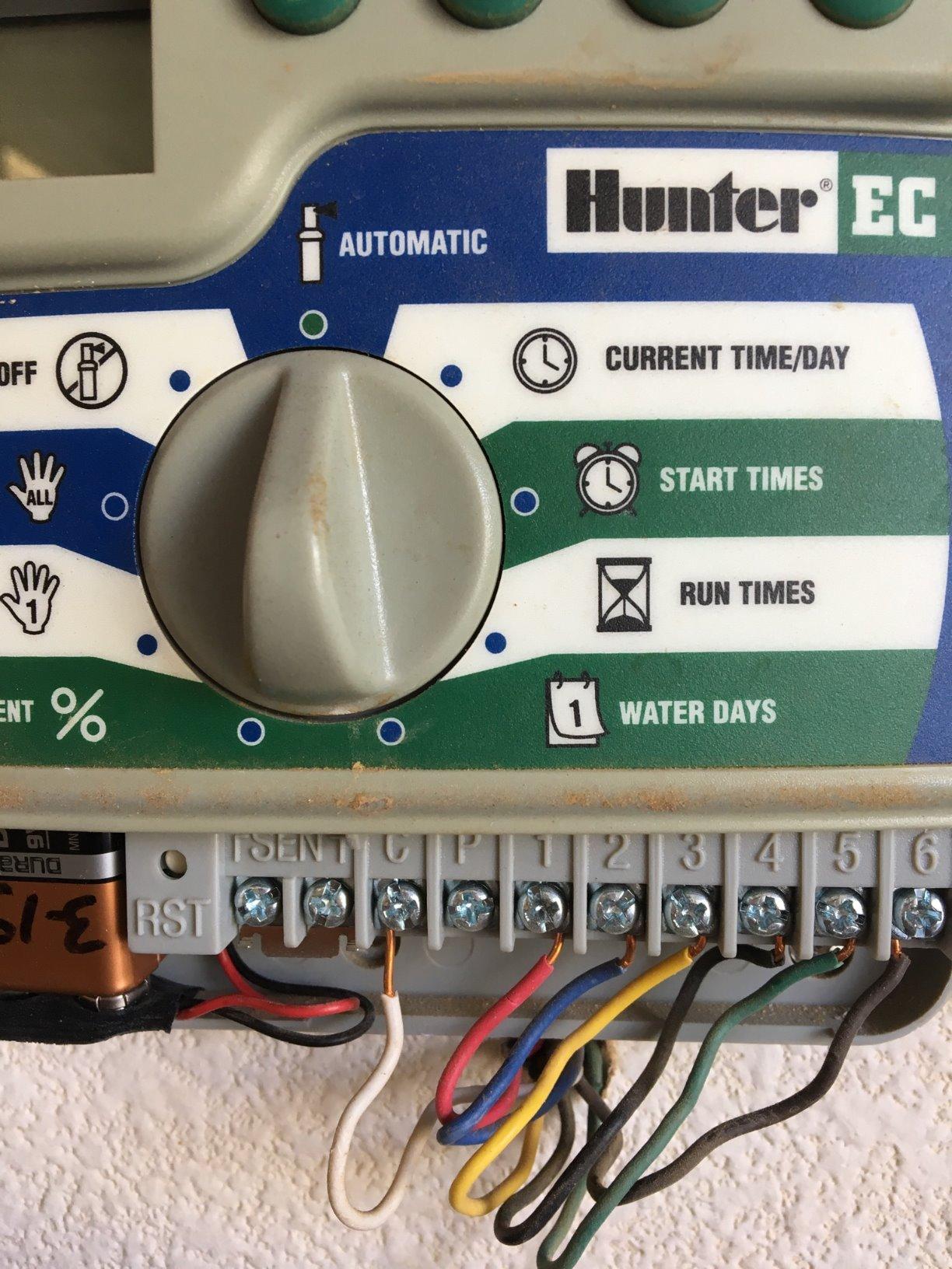 Hunter X-Core XC600i Indoor Sprinkler Timer, 6 Zone Irrigation Controller | Indoor 6 station irrigation controller with easy programming, manual controls, seasonal adjust, and standard dial operation customer photo 1