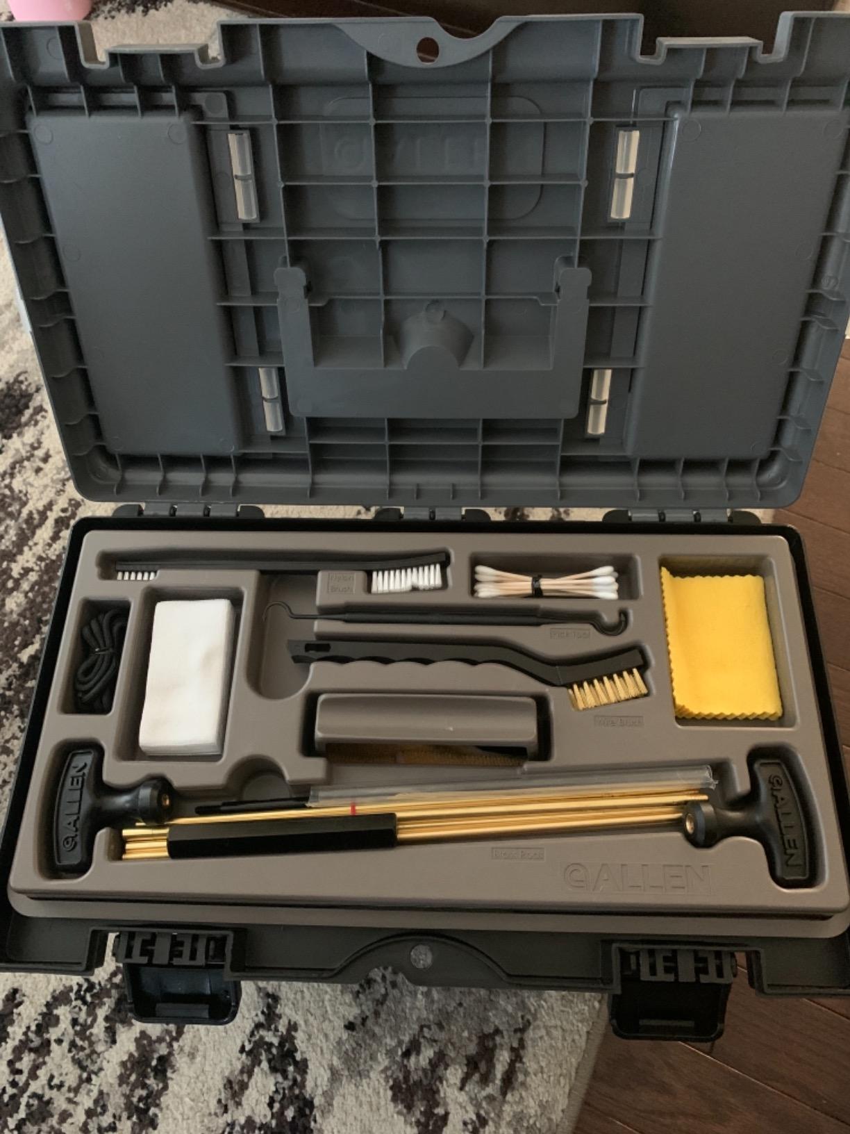AC Allen Allen Company Universal Gun Cleaning Kit & Tool Box - Rifle, Shotgun and Handgun, 65-Pieces (70540) customer photo 2