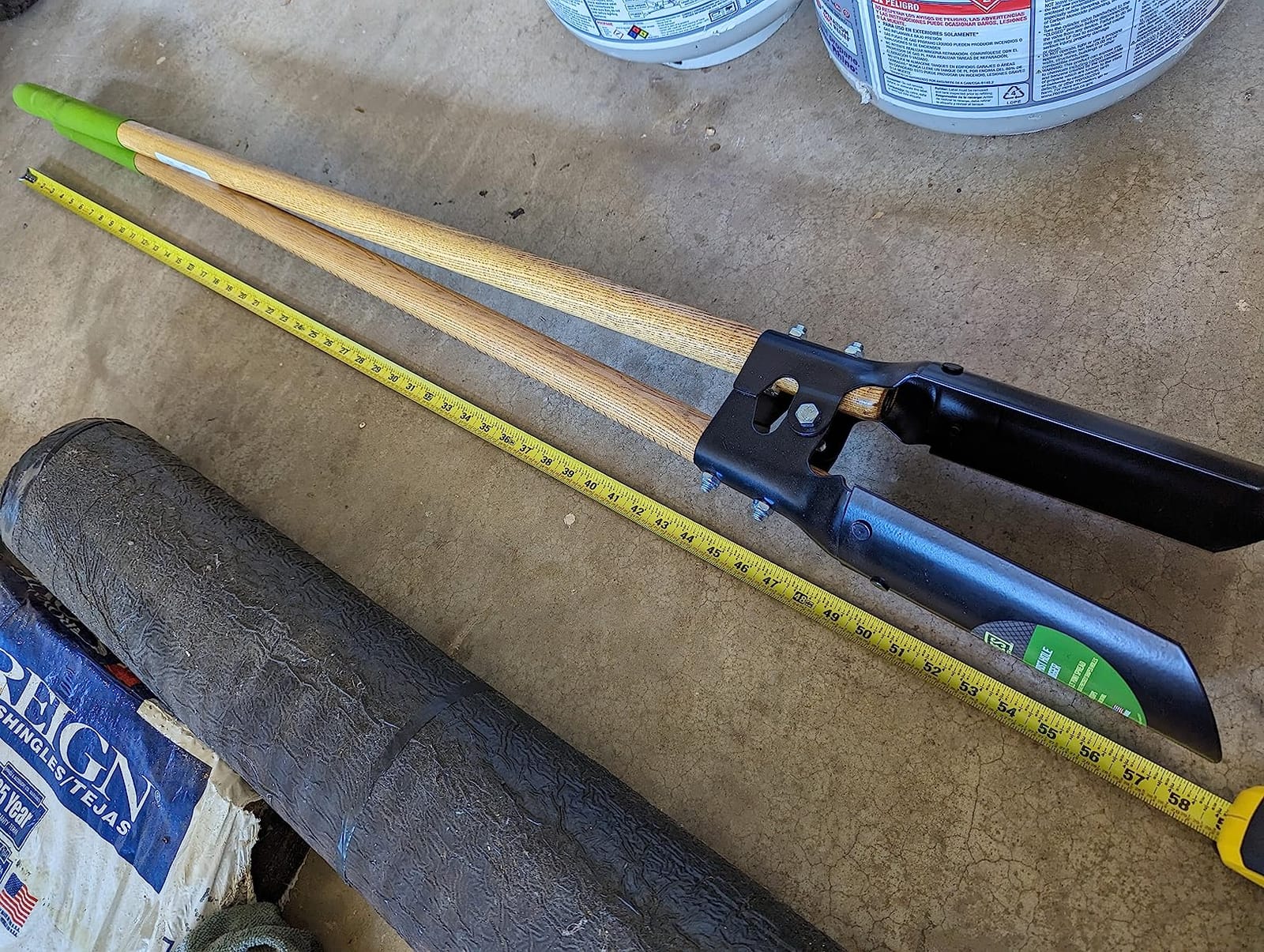 AMES 2701600 Post Hole Digger with Hardwood Measurement Handle, 58-Inch customer photo 2