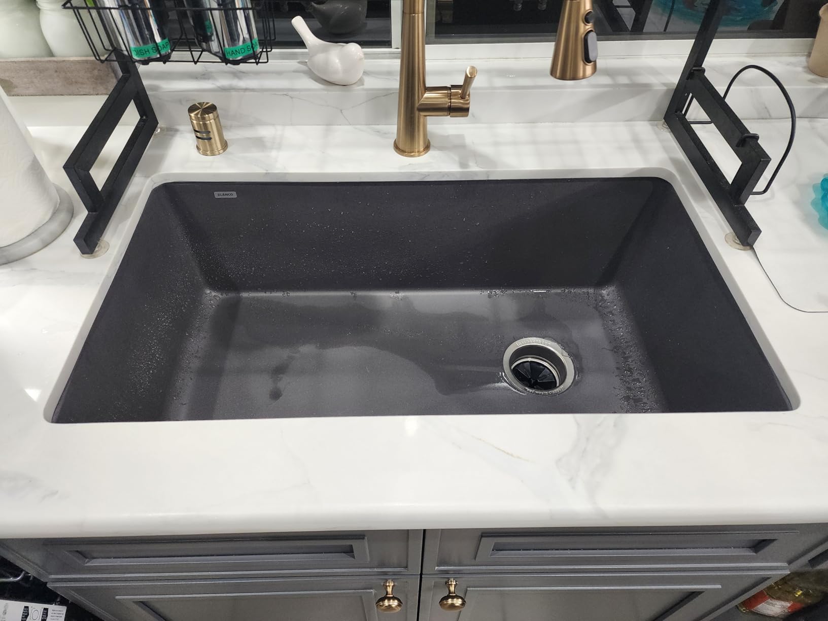 BLANCO 441765 DIAMOND SILGRANIT Super Single Undermount Kitchen Sink, 33.5