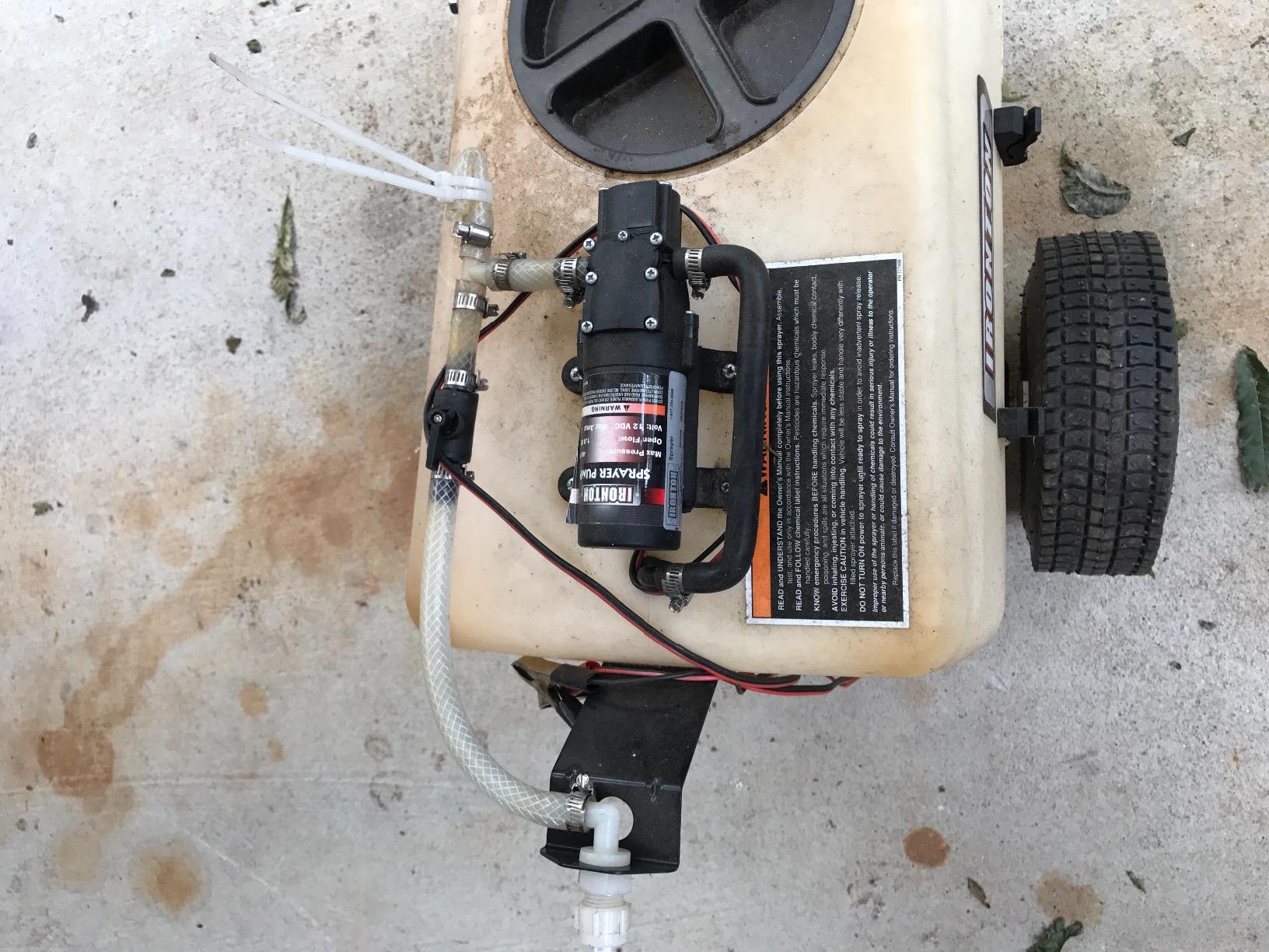 Ironton Tow-Behind Trailer Broadcast and Spot Sprayer, 13-Gallon Capacity, 1 GPM, 12 Volt DC customer photo 1
