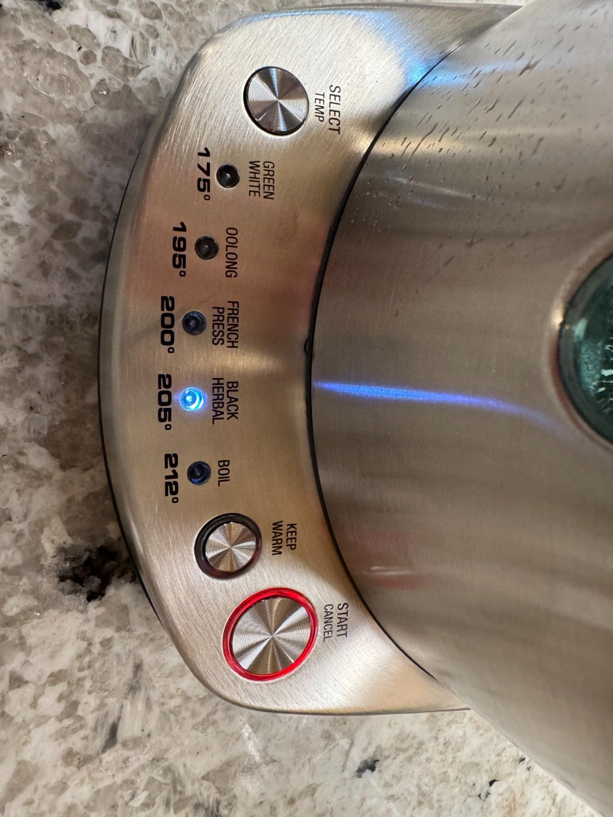 Breville BKE720BSS Temp Select Hot Water Kettle, Brushed Stainless Steel | Precisely heat water for tea and coffee with variable temperature control | 7 cup capacity customer photo 1