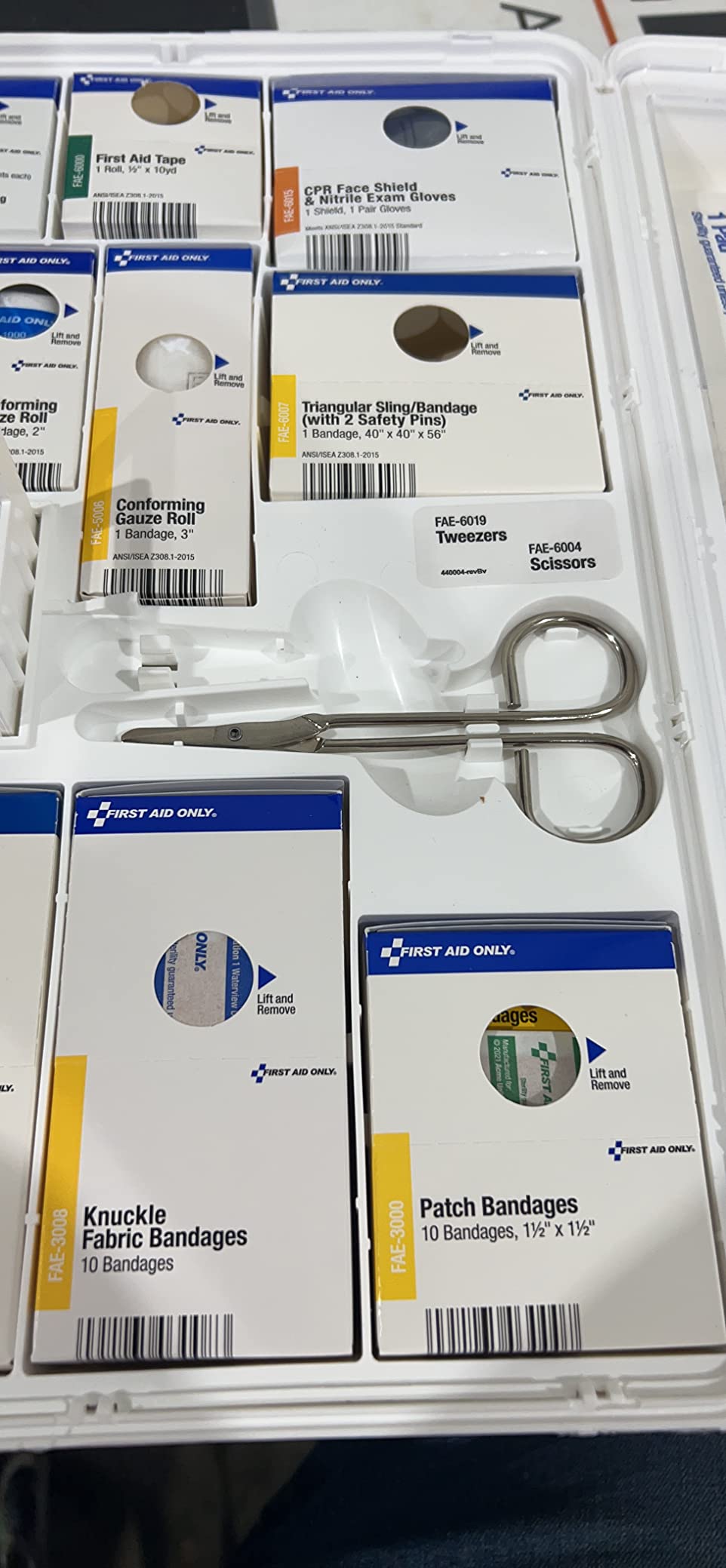 First Aid Only SmartCompliance 50-Person OSHA Compliant First Aid Kit for Business and Office Spaces - Large Plastic Cabinet - Emergency Supplies for Cuts, Bruises, and Scrapes - 245 Pieces customer photo 1