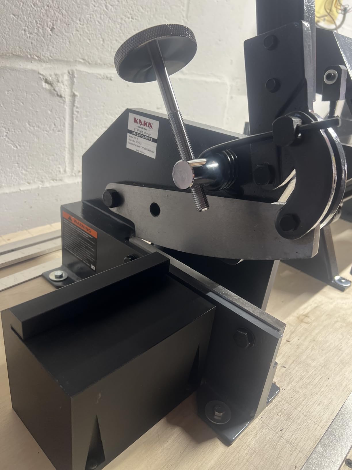 Manual Metal Shear, 12 in Bench Cutter KAKA INDUSTRIAL HS-12 customer photo 1