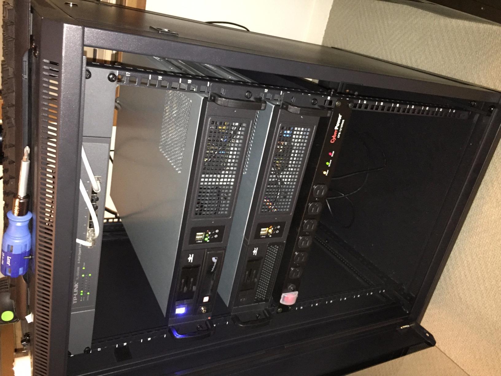 NavePoint 15U Server Cabinet Wall Mount Rack Enclosure with Caster Wheels, 2 Fans, Locking Glass Door, Removable Side Panels customer photo 2