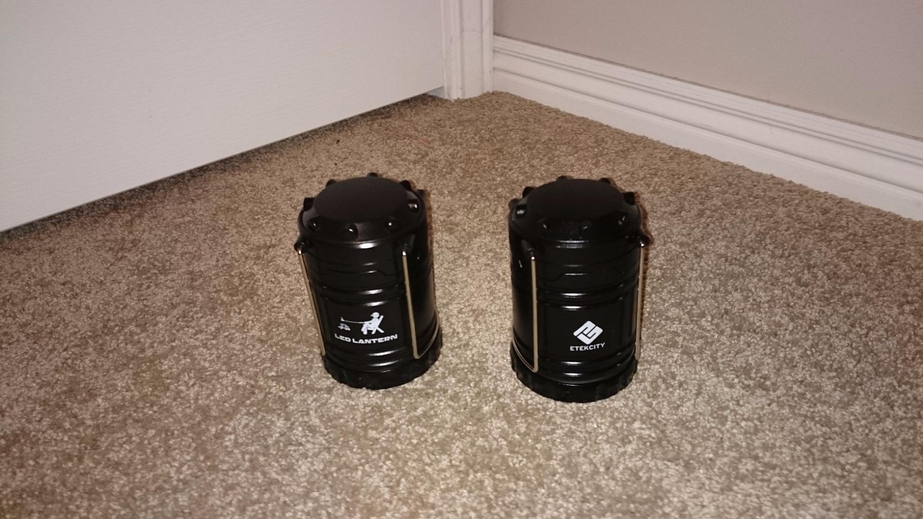 Etekcity Camping Lanterns for Power Outages 4 Pack, Flashlight for Camping Essentials, Survival Kit and Gear, Hurricane Preparedness Items, Emergency Led Battery Operated Lights, Black customer photo 2